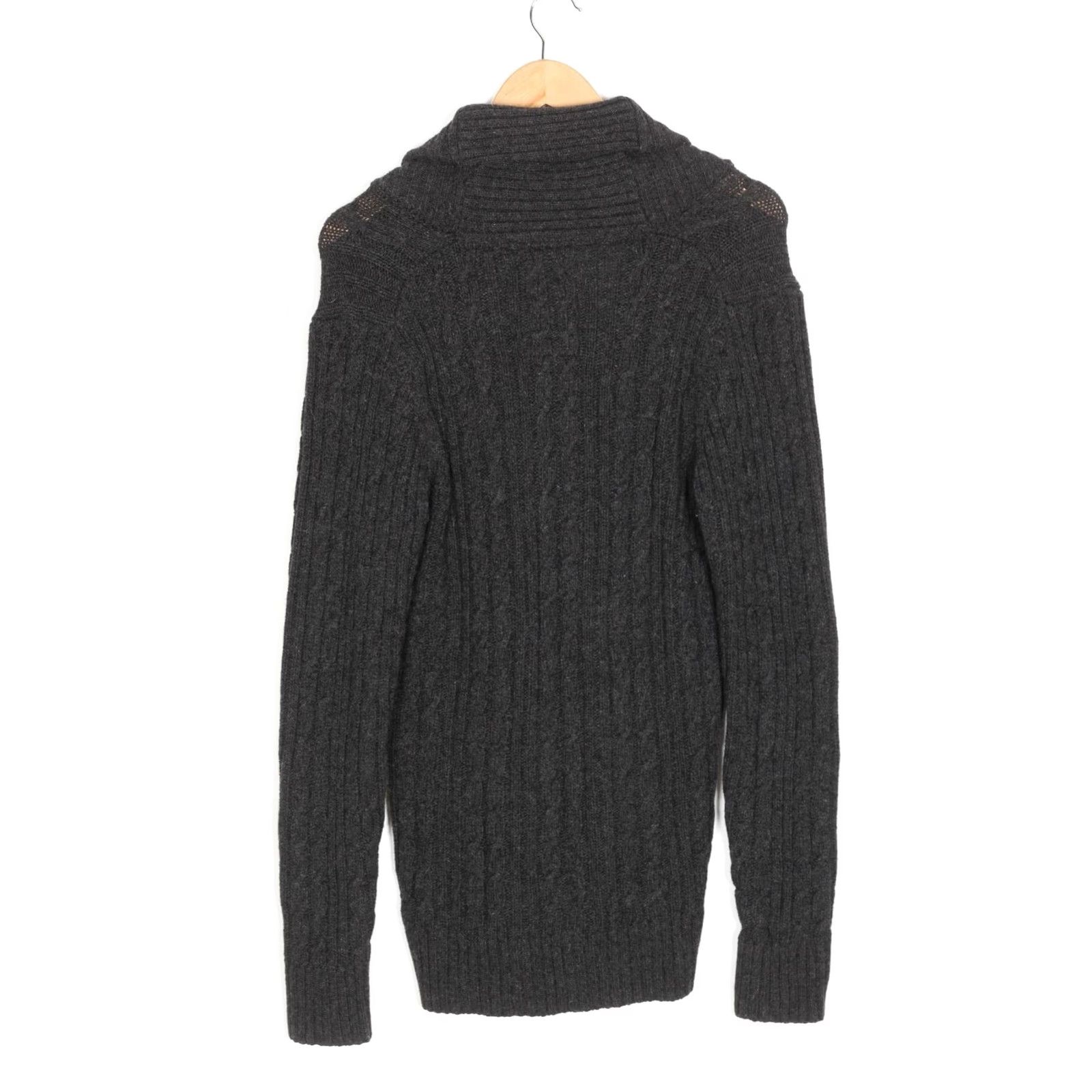 G-Star G-STAR HIGGING CARDIGAN KNIT Cable Wool Blend Sweater Men M Shawl Neck Cardigan Mens Grey Wool Blend Cable-Knit VS VR3507 Size US M / EU 48-50 / 2 - 3 Thumbnail