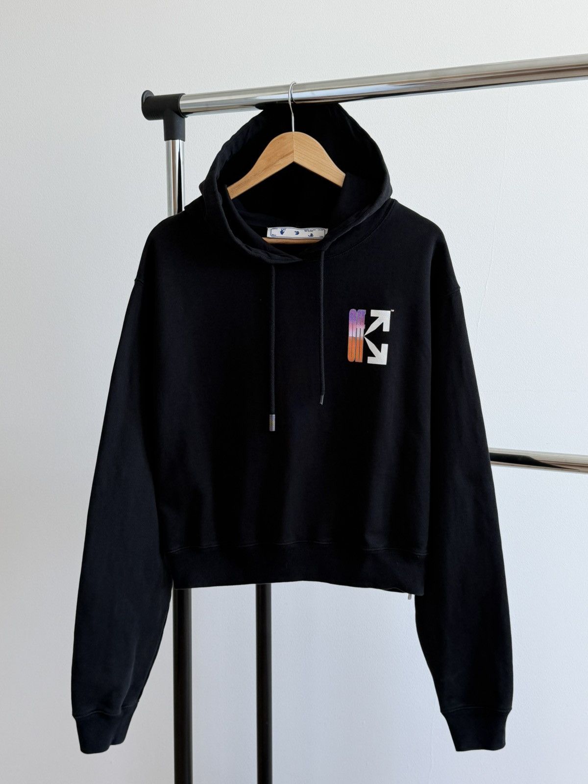 Off-White Off-White SS21 Gradient Arrow Black Hoodie Size L / US 10 / IT 46 - 6 Thumbnail