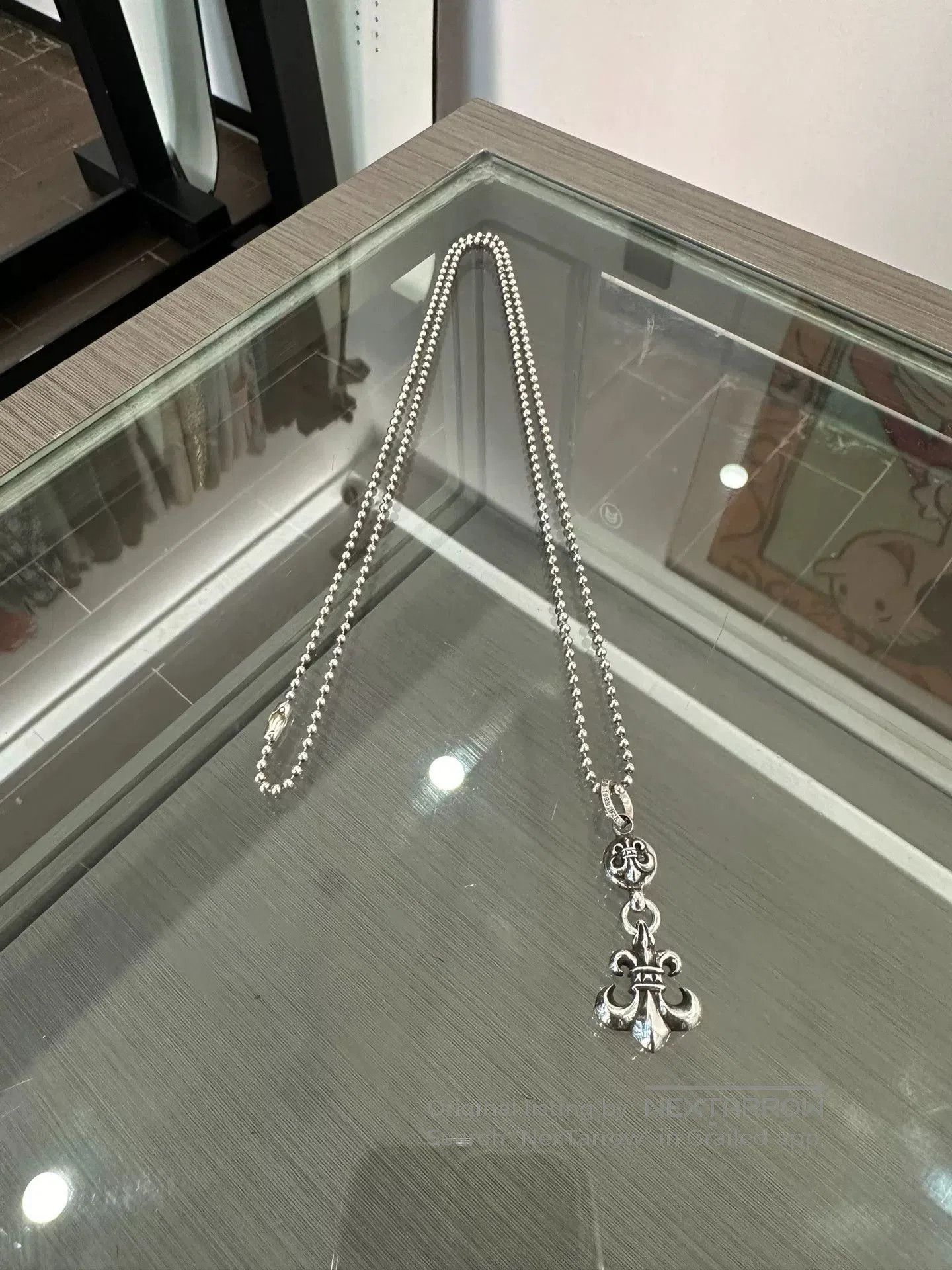 Chrome Hearts Chrome Hearts Silver Pendant 75cm Bead Chain. Size ONE SIZE - 2 Thumbnail