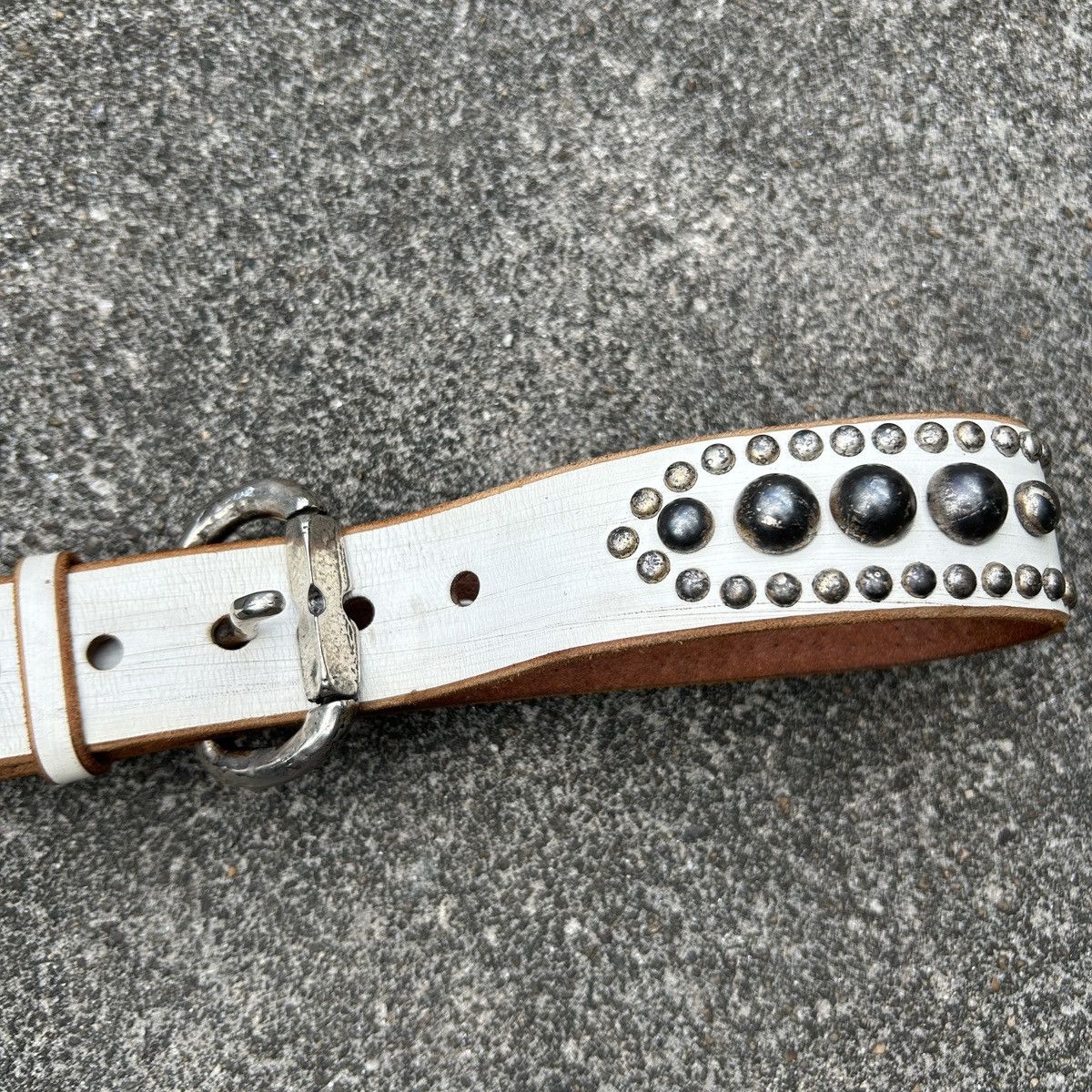 Vintage Vintage studded leather belt (Kapital Style) Size ONE SIZE - 7 Thumbnail