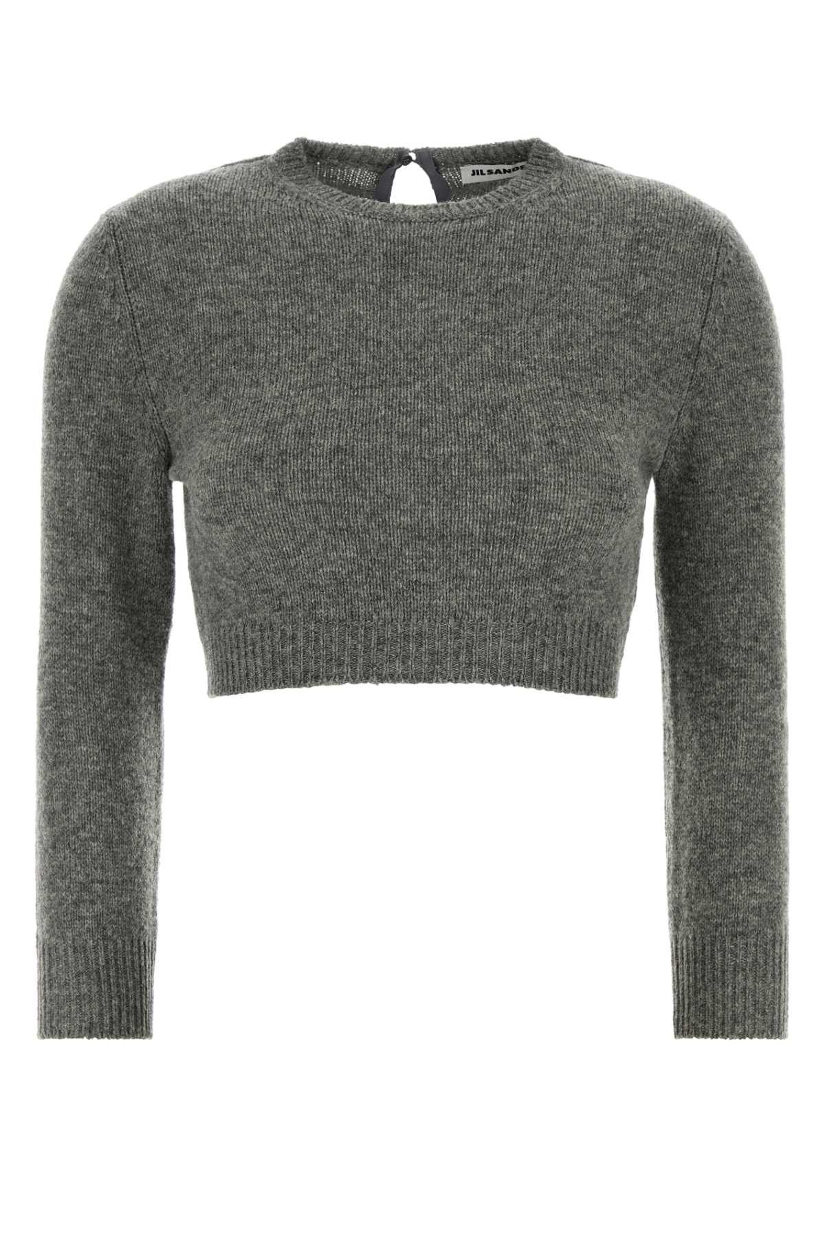 Jil Sander Grey Wool Blend Sweater Size M / US 6-8 / IT 42-44 - 1 Thumbnail