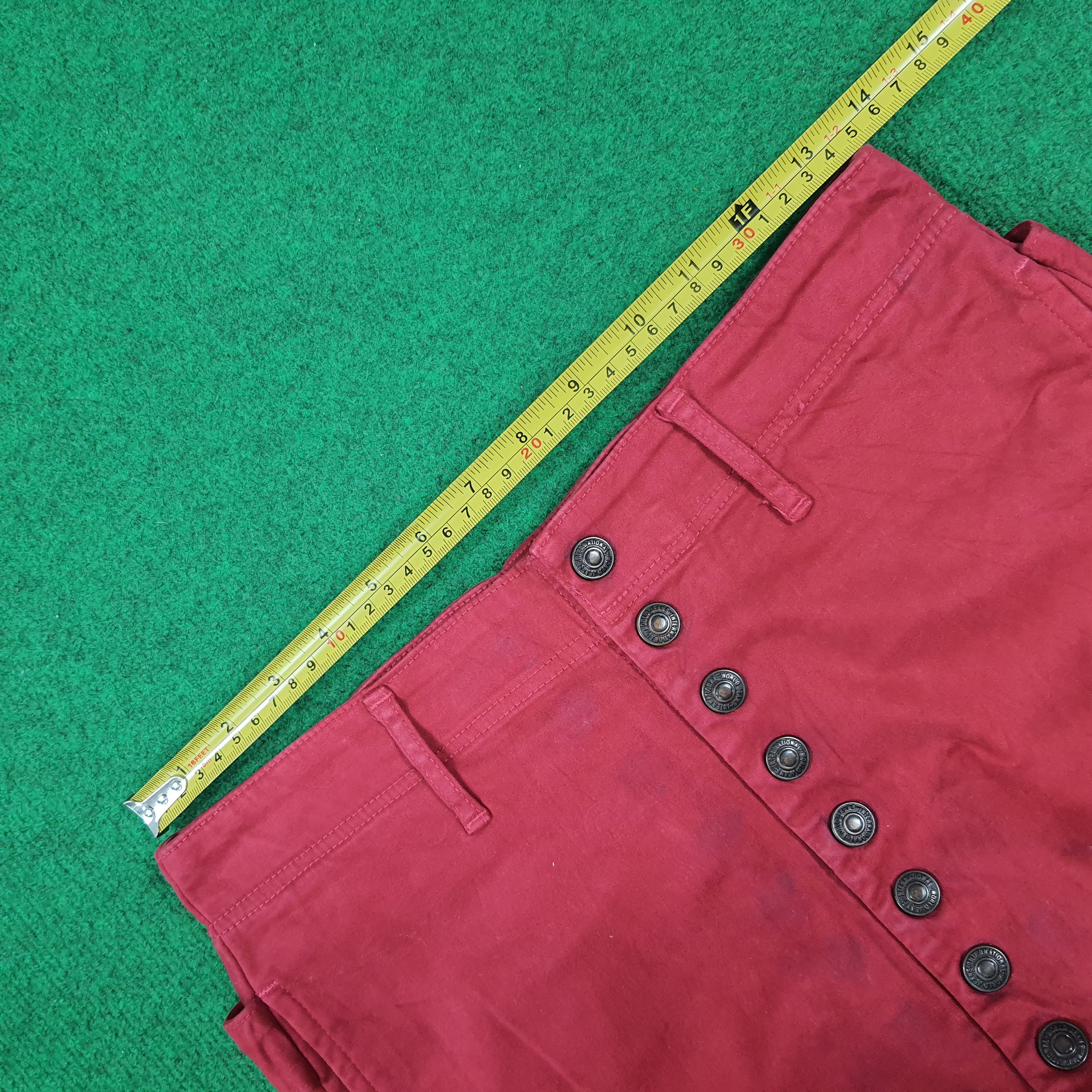 Kapital Vintage KAPITAL Japan Red Tencel Stretch Pants C297N25 Size 26" / US 2 / IT 38 - 13 Thumbnail