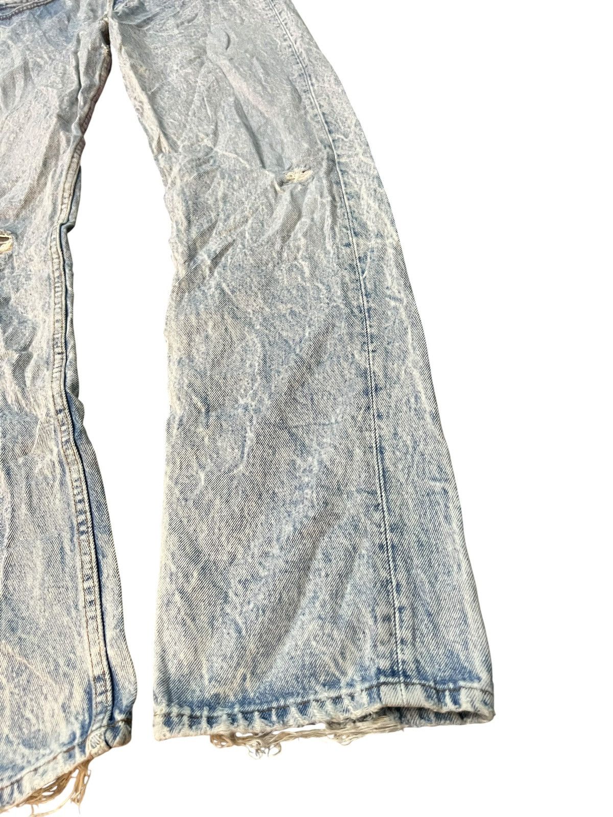 Levi's 80’s Distressed Levi’s 501 Acid Wash Rare Jean Size US 30 / EU 46 - 6 Thumbnail