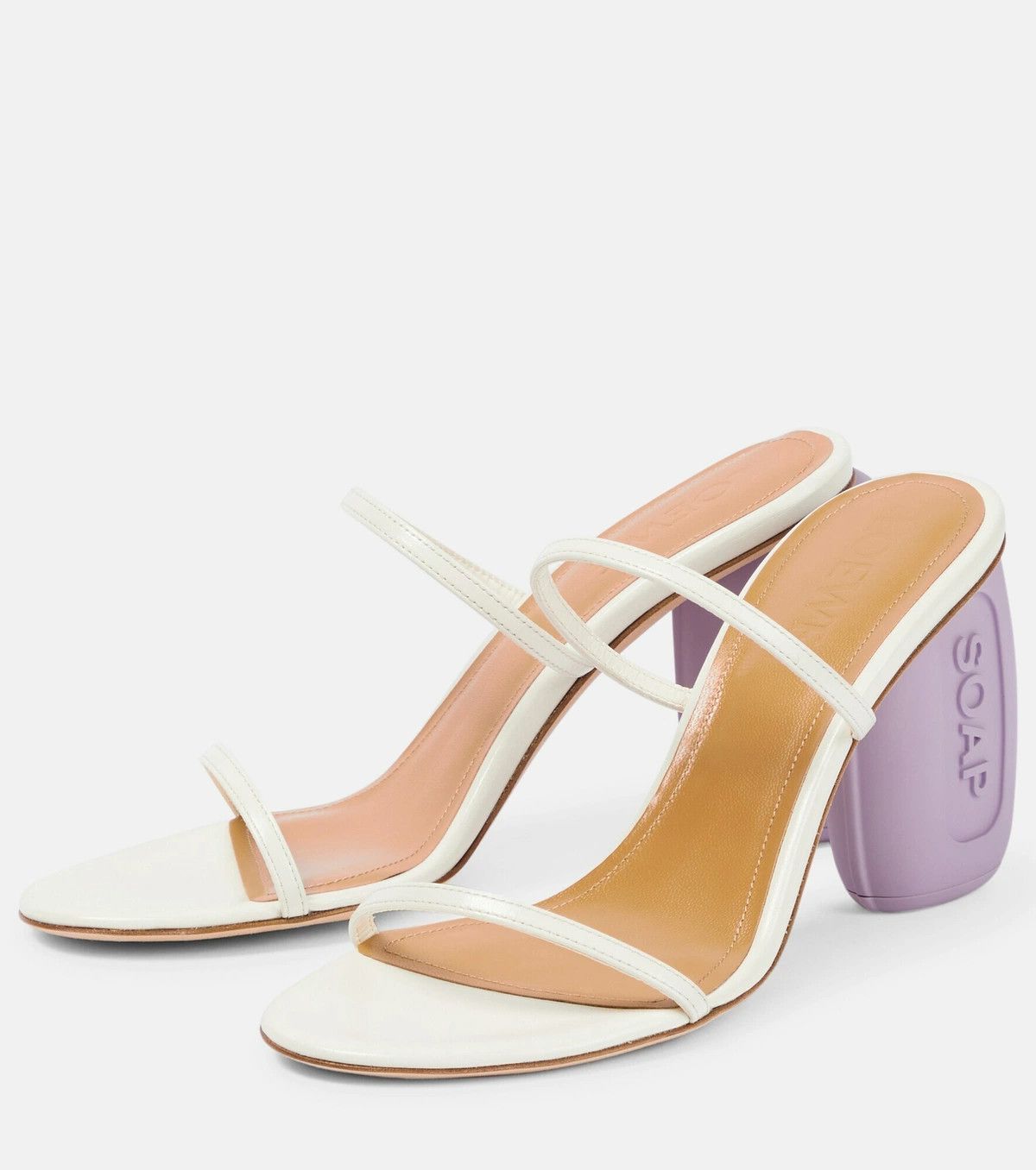 Loewe o1y1025 Mules in White Size US 8 / IT 38 - 3 Thumbnail
