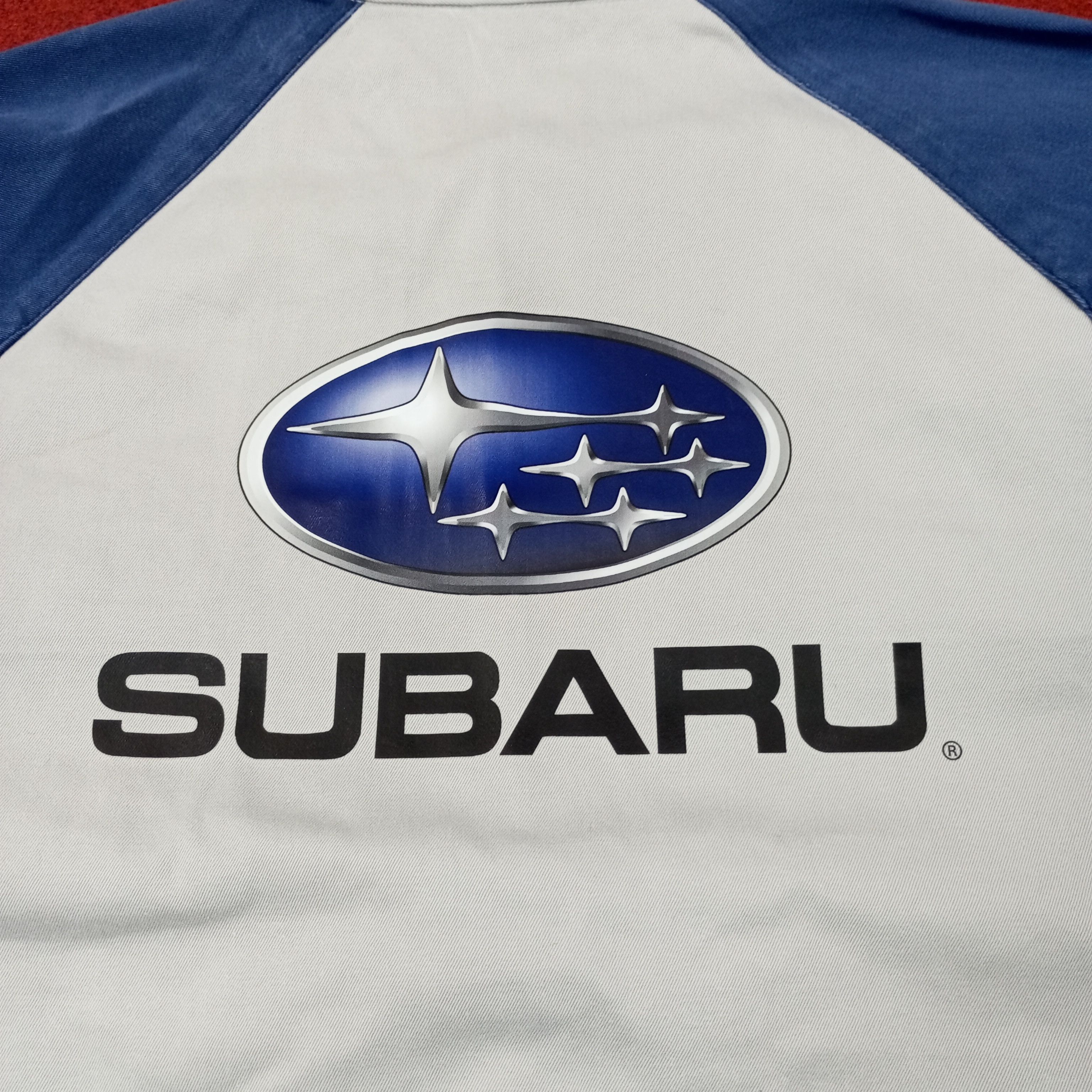 Vintage Subaru Japanese Motorsports Custom Art Jacket c246n17 Size US M / EU 48-50 / 2 - 2 Thumbnail