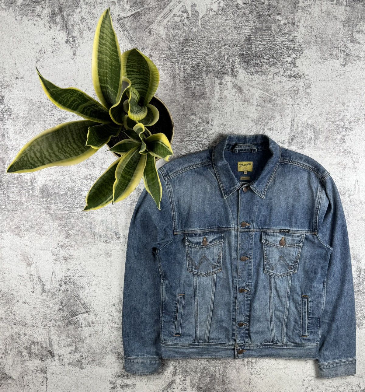 Wrangler WRANGLER Western Rugged Classic XL 90s Trucker Moto Jeans Jacket Size US XL / EU 56 / 4 - 1 Thumbnail