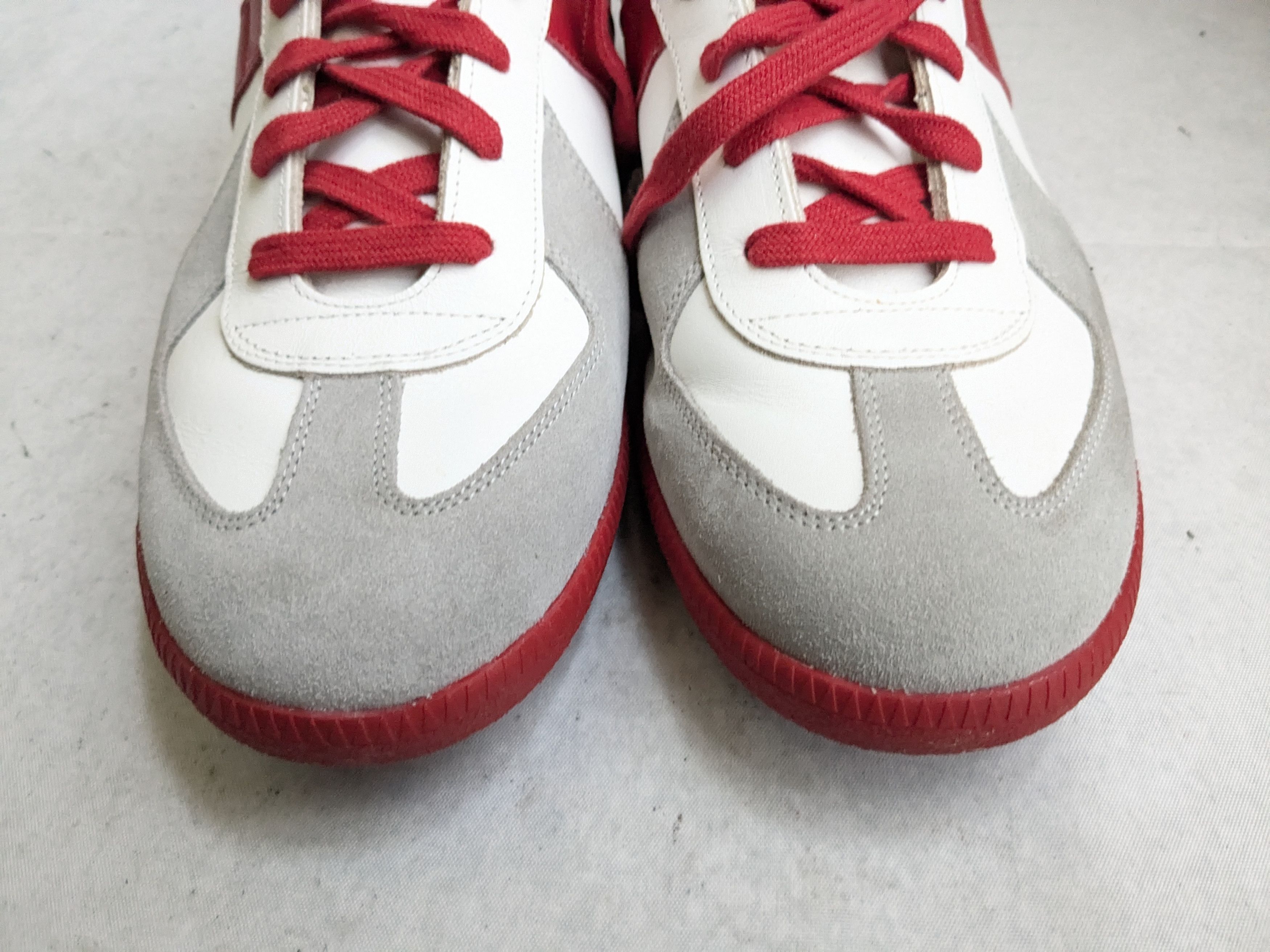 Maison Margiela Maison Margiela Replica GAT White Gray Red 13 46 Low Tops Size US 13 / EU 46 - 3 Thumbnail