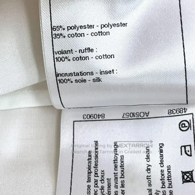Chanel Chanel White Cotton Women's Shirt . Size XS / US 0-2 / IT 36-38 - 7 Thumbnail
