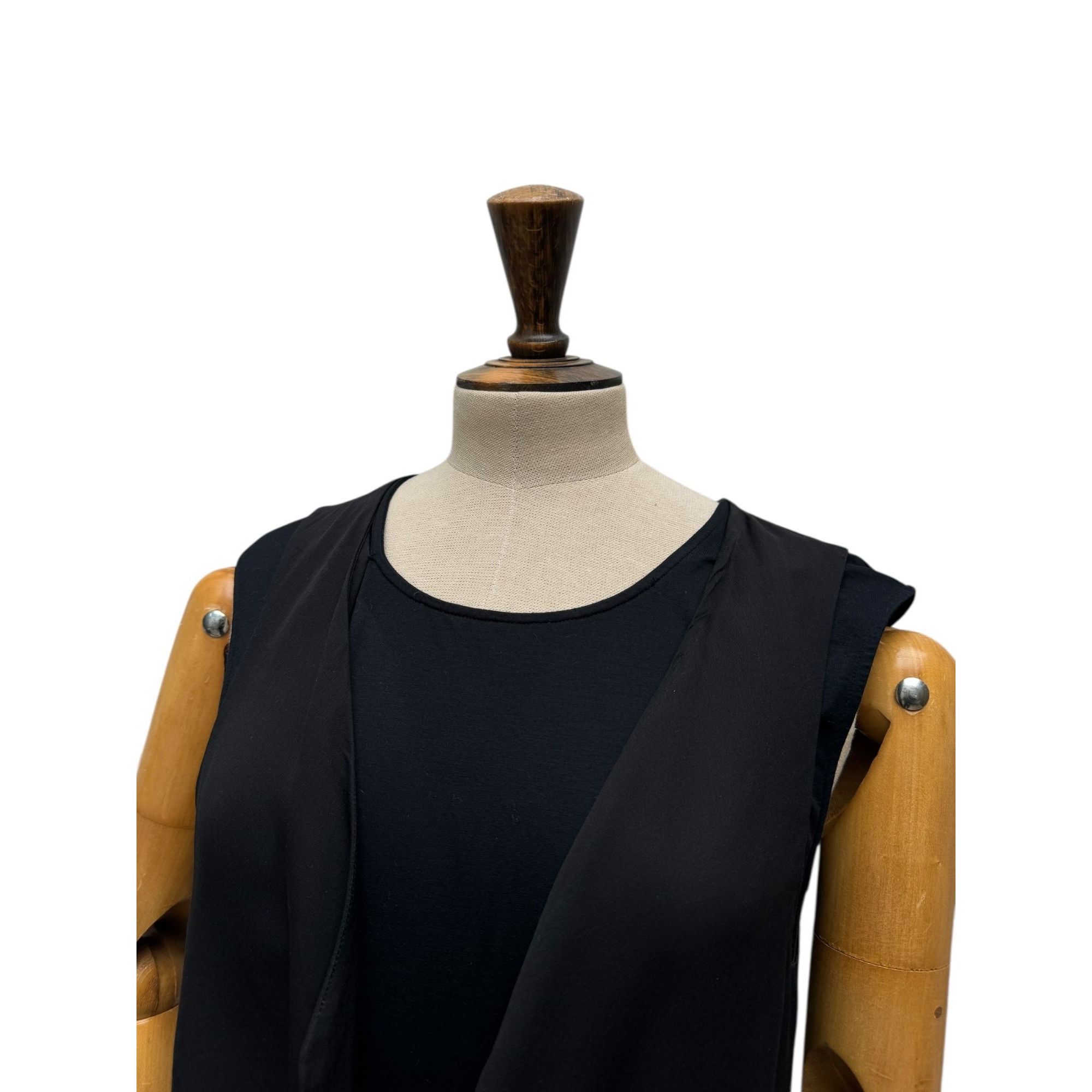 Maison Margiela Spring–Summer 2008 Black Trompe-l’œil T-Shirt Size M / US 6-8 / IT 42-44 - 3 Thumbnail