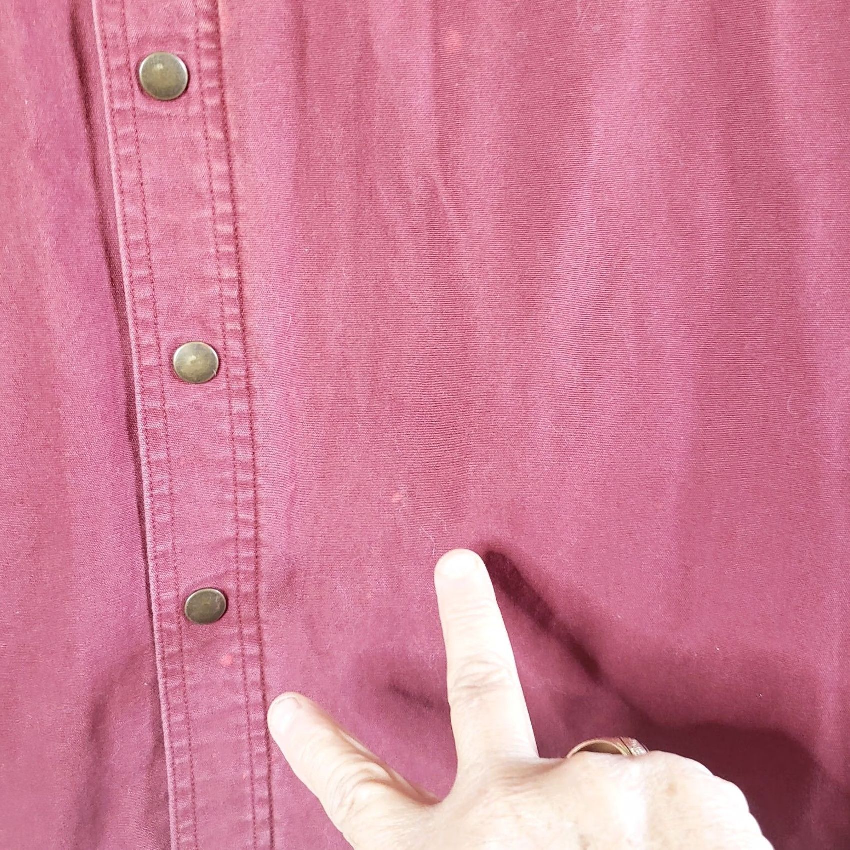 Faded Glory VINTAGE Faded Glory Flannel Lined Canvas Shirt Barn Jacket Mens L 42/44 Red Plaid Cotton Shell Snap Front Size US L / EU 52-54 / 3 - 5 Thumbnail