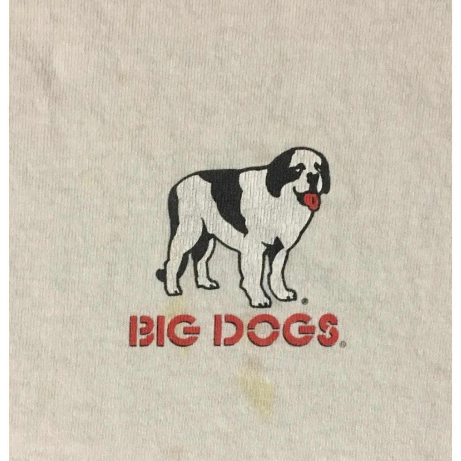 Vintage Vtg Big Dogs We Dont Need Leashes Faded Distress Shirt XXL Funny Animal Grunge Size US XXL / EU 58 / 5 - 4 Thumbnail