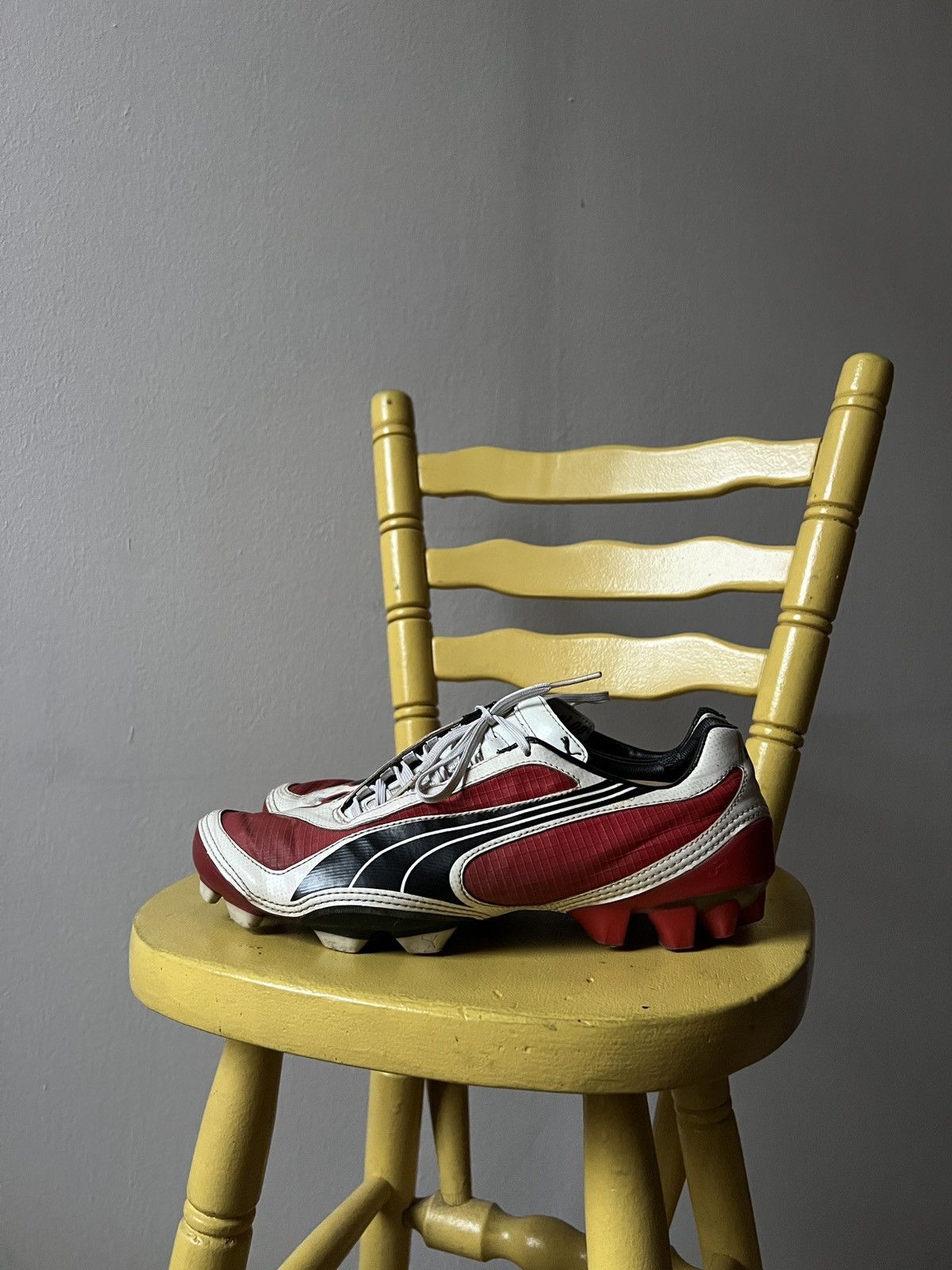 Puma Puma V1.08 Rare 2008 Carbon Football Soccer Cleats Red/White Size US 9.5 / EU 42-43 - 3 Thumbnail