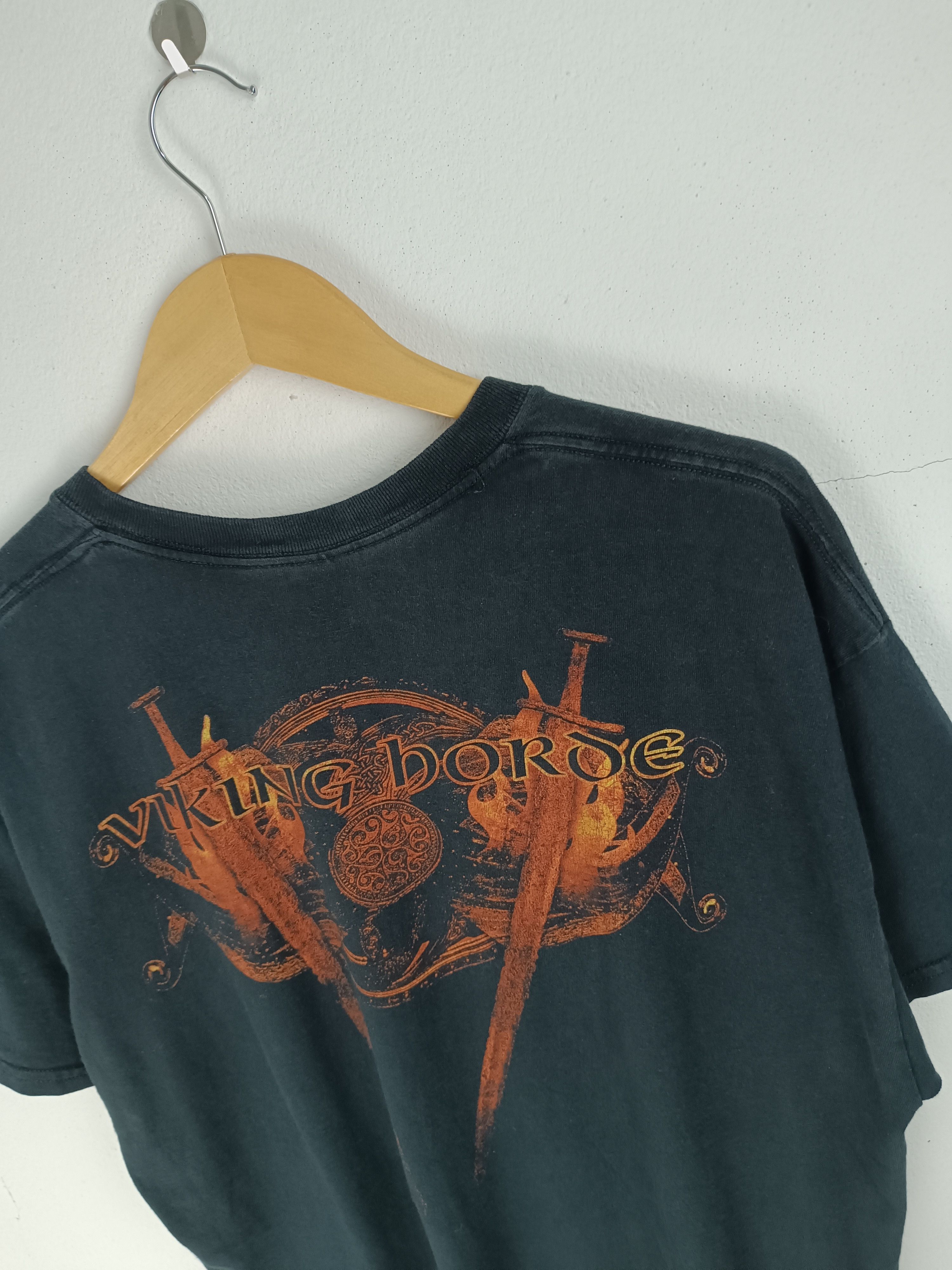 Band Tees VINTAGE AMON AMARTH 'VIKING HORDE' TEE (ghost arch opeth) Size US XL / EU 56 / 4 - 13 Thumbnail