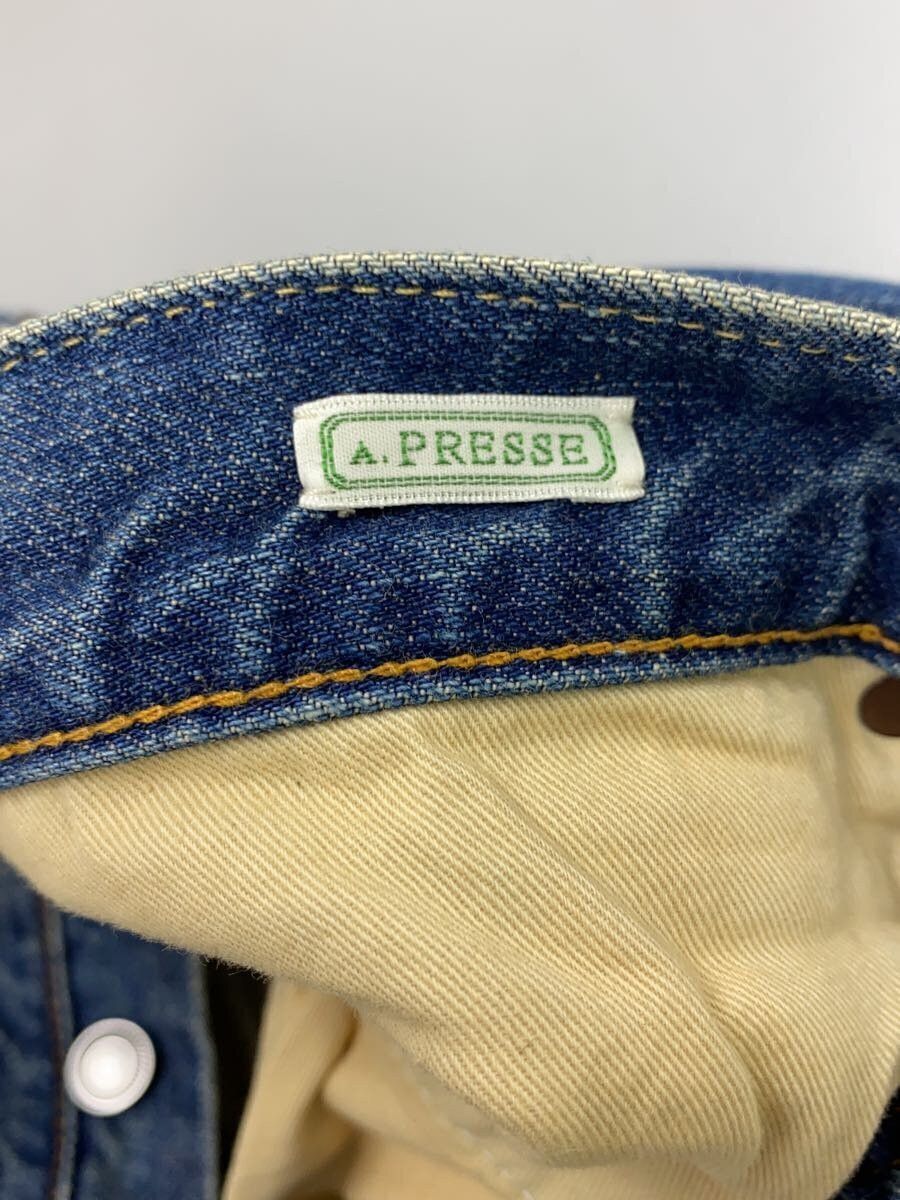 A.PRESSE Cotton Washed Denim Wide Pants Size US 32 / EU 48 - 3 Thumbnail