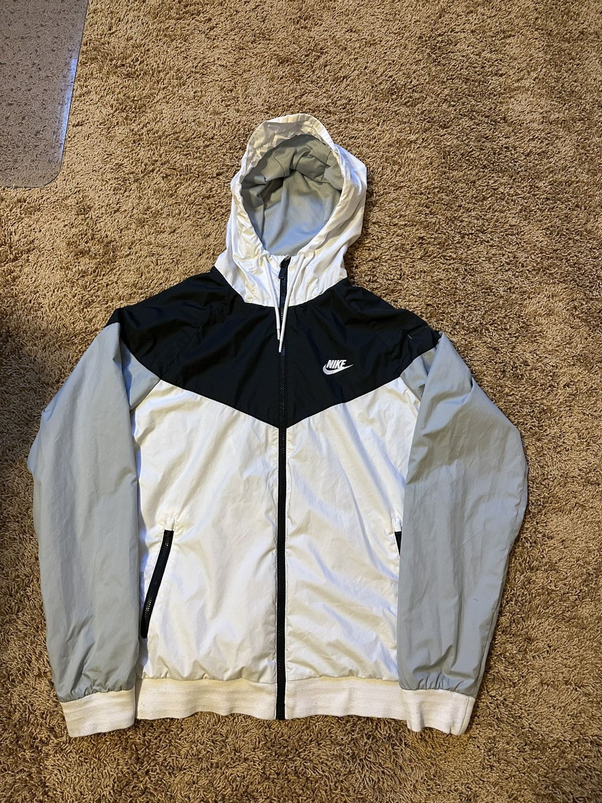 Nike White Black Early 2000 nike windbreaker windrunner tech Size US M / EU 48-50 / 2 - 1 Thumbnail