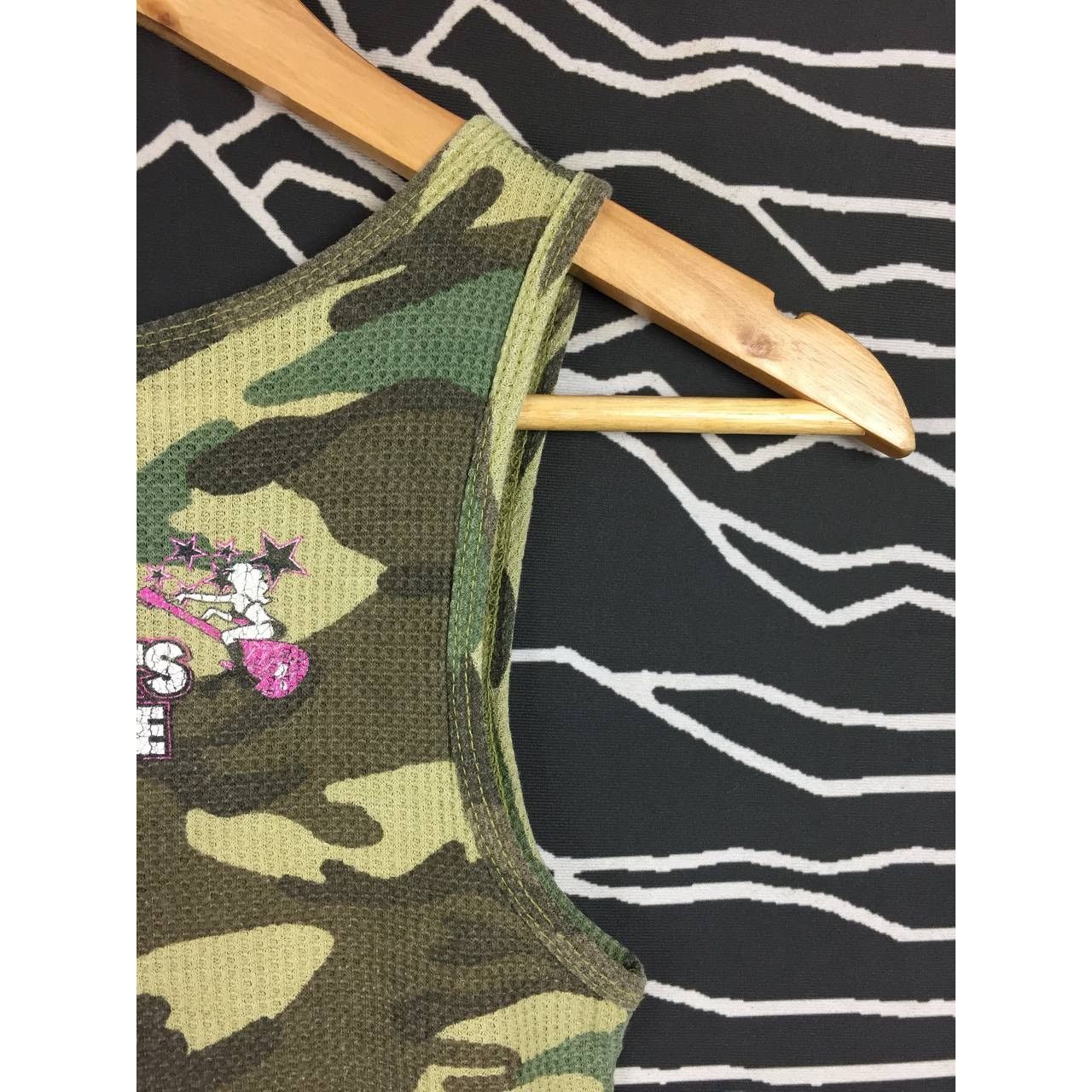 Vintage Beacher's Rockhouse Bar Las Vegas Camo Tank Top Tee Size L / US 10 / IT 46 - 9 Thumbnail