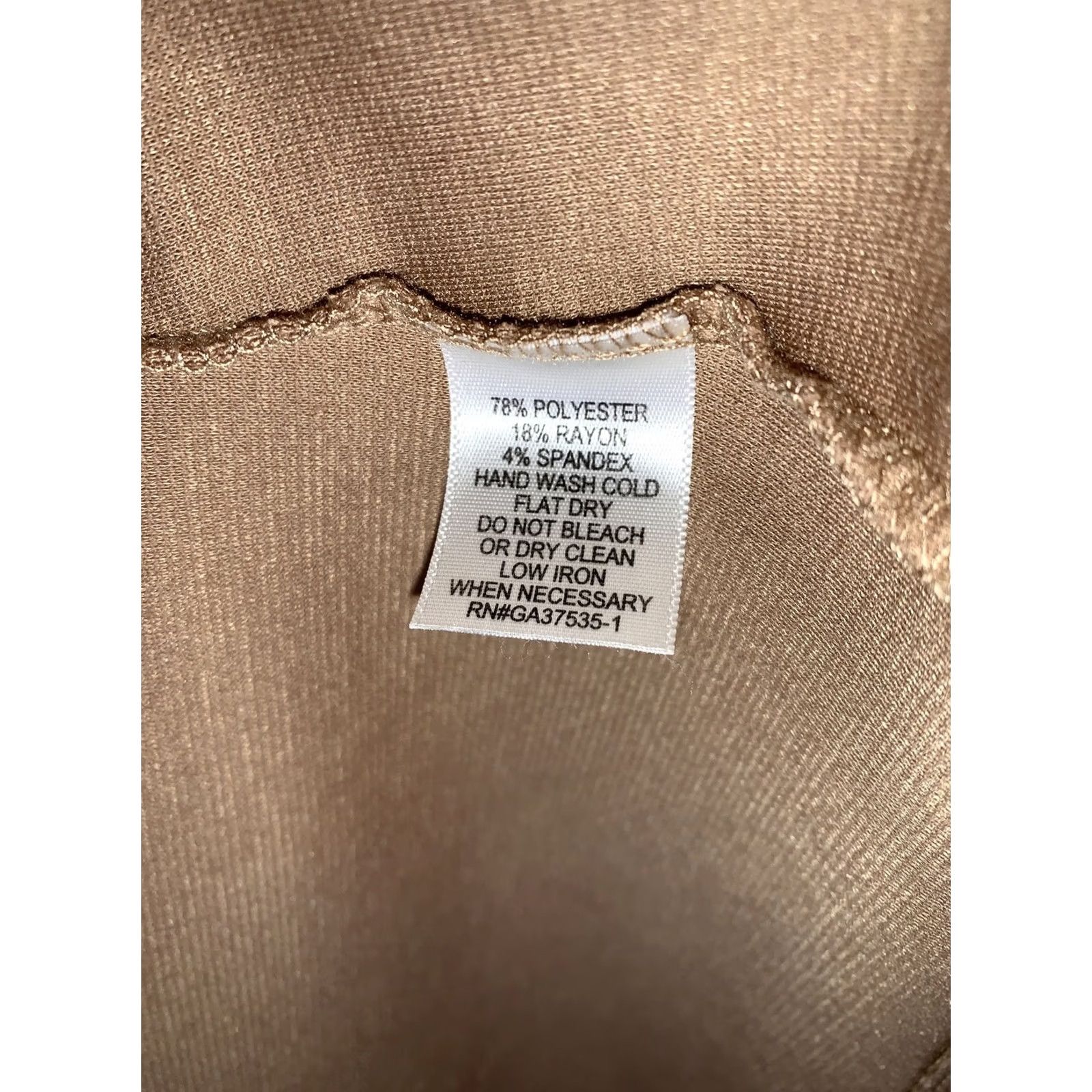 Vintage Monteau Beige Pleated Front Sleeveless Women’s Dress Medium-11204 Size M / US 6-8 / IT 42-44 - 8 Thumbnail