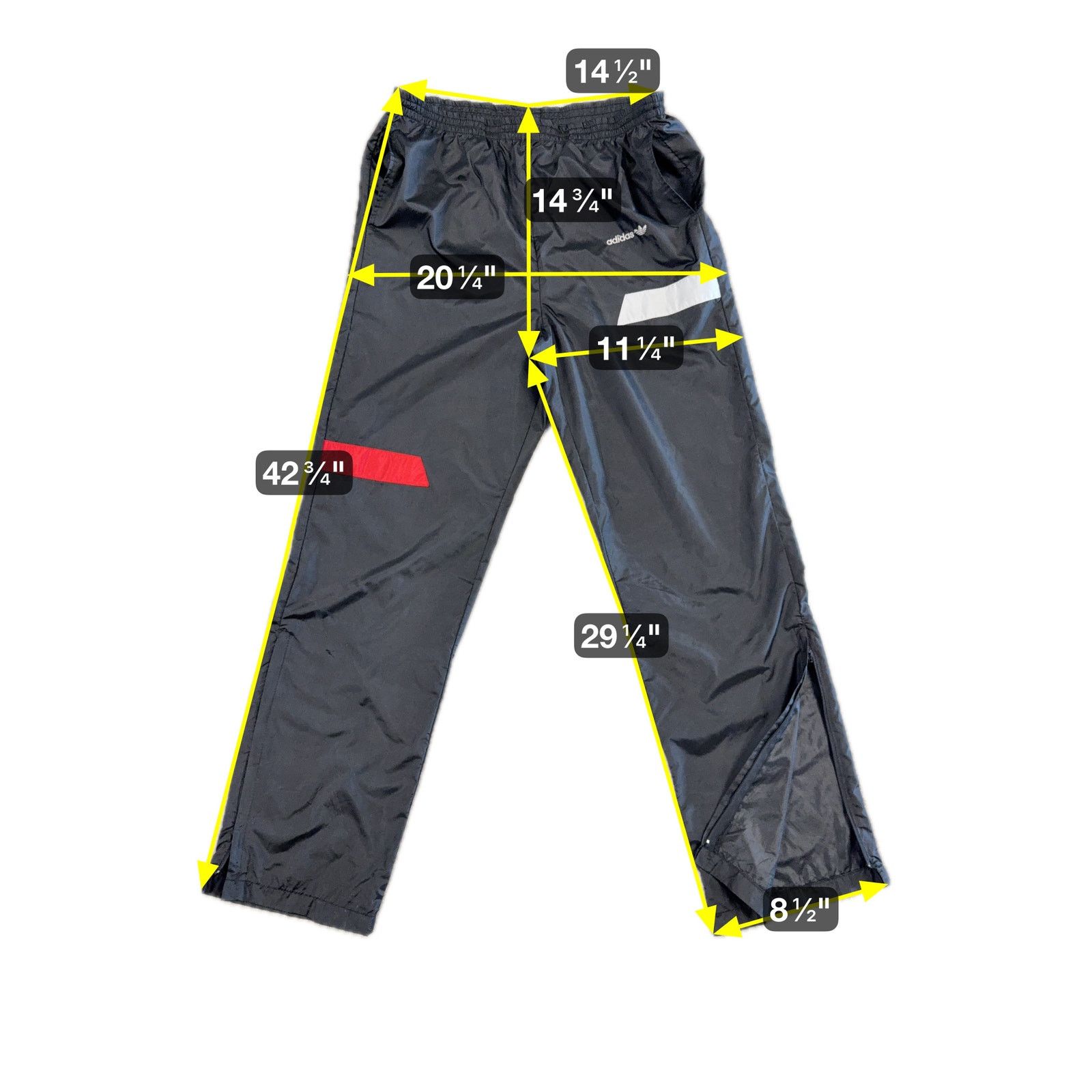 Adidas Vtg adidas Trefoil Track Pants Black Nylon M 80s 90s Taiwan Size US 32 / EU 48 - 11 Thumbnail