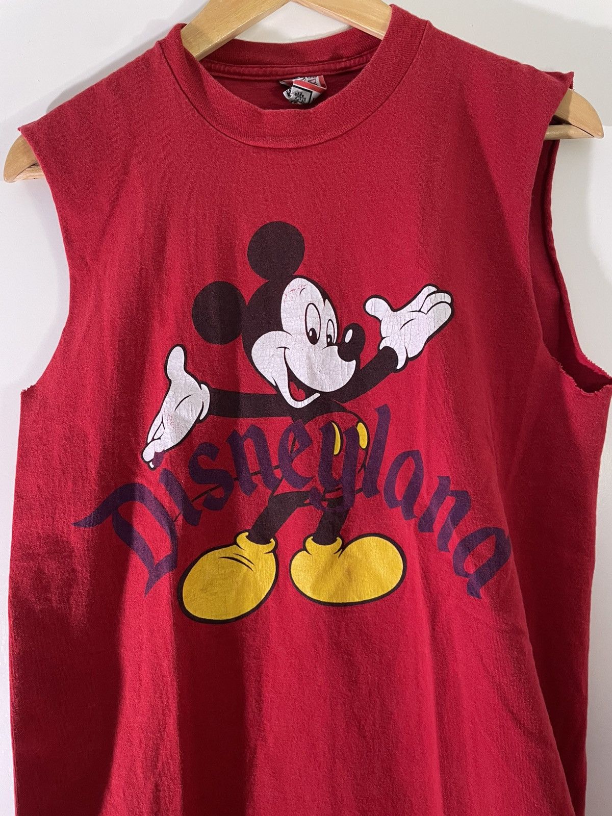 Disney 80’s 90’s VTG Vintage Disneyland Mickey Mouse Red Tank Top Size US M / EU 48-50 / 2 - 3 Thumbnail