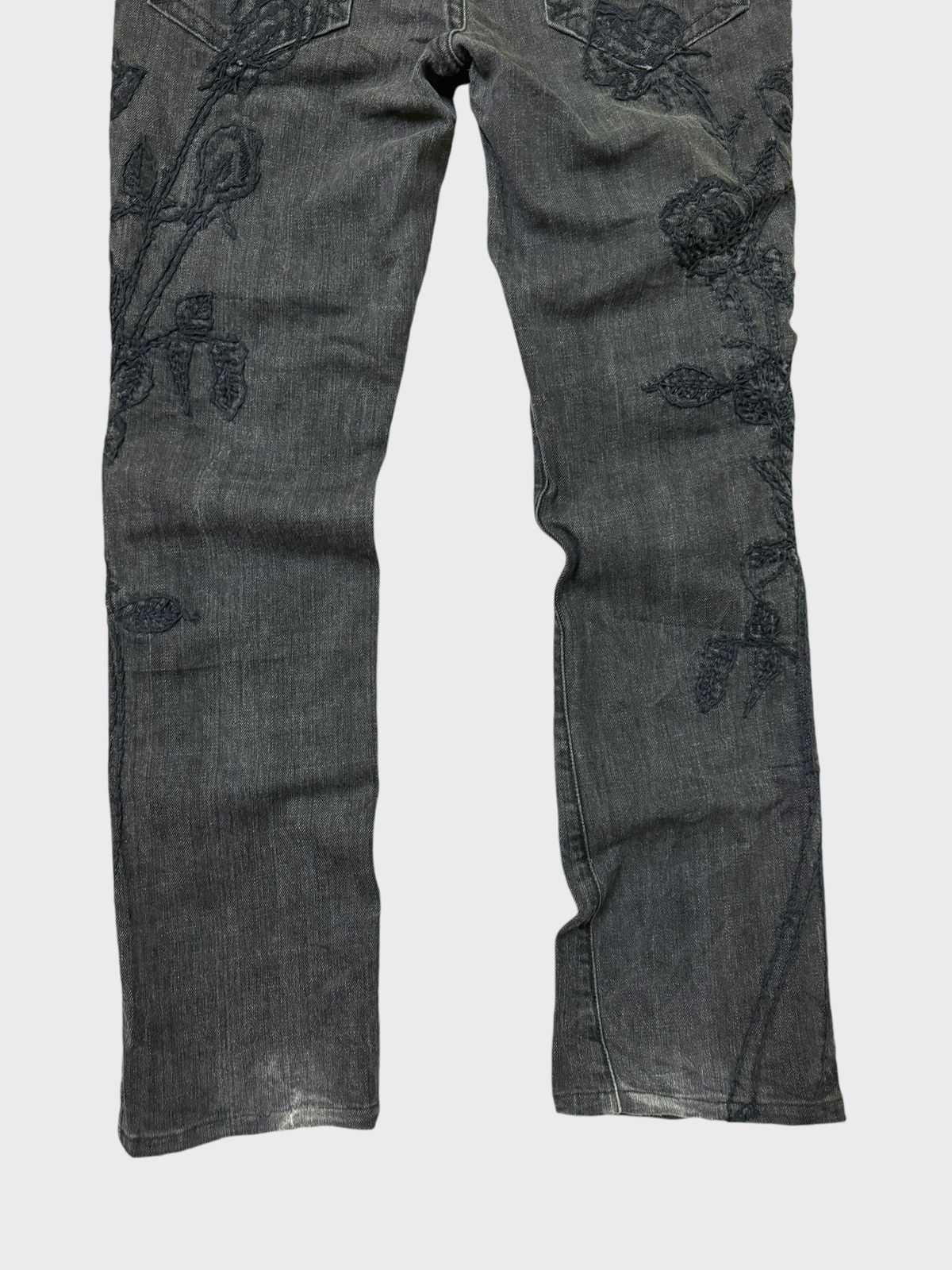 Hysteric Glamour × Japanese Brand × Vintage THE DEN IM LAB EMBROIDERY SKINNY LOW RISE DENIM Size US 30 / EU 46 - 13 Thumbnail