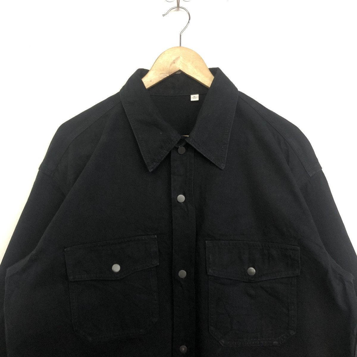 Lemaire × Uniqlo Uniqlo X Christophe Lemaire Oversize Denim Button Jacket Size US XL / EU 56 / 4 - 4 Thumbnail