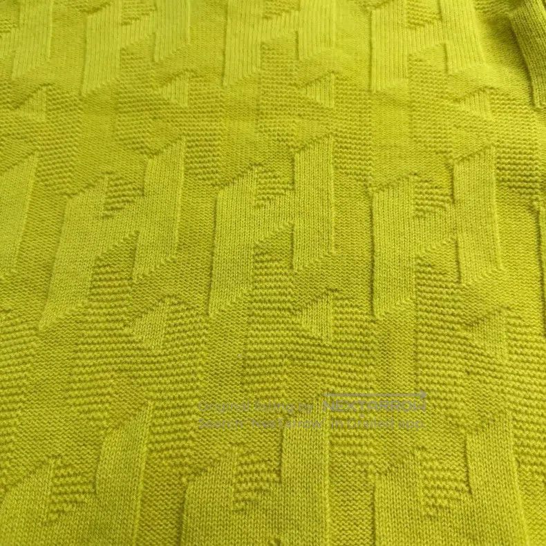 Hermes Hermes Yellow full H wool sweater Size S / US 4 / IT 40 - 7 Thumbnail