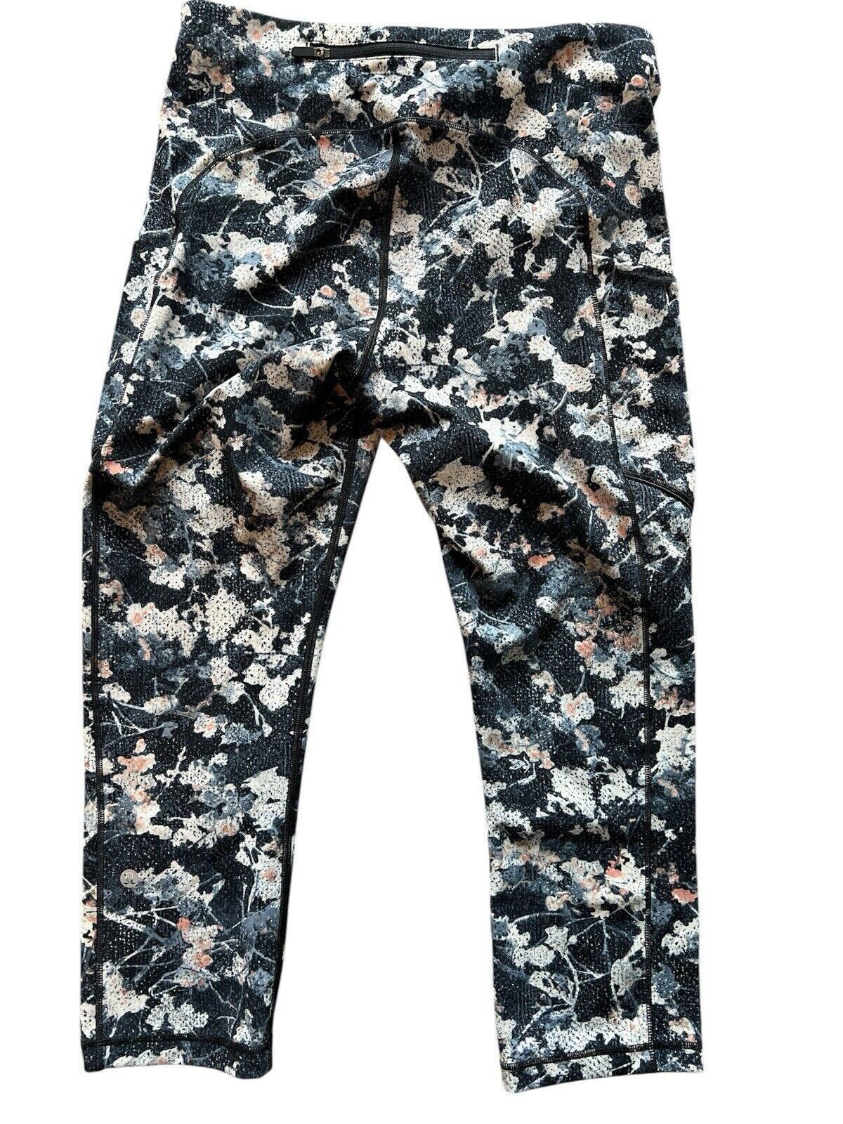 Designer Lululemon Speed Up Crop Leggings 8 Spring Bloom Size 30" / US 8 / IT 44 - 3 Thumbnail