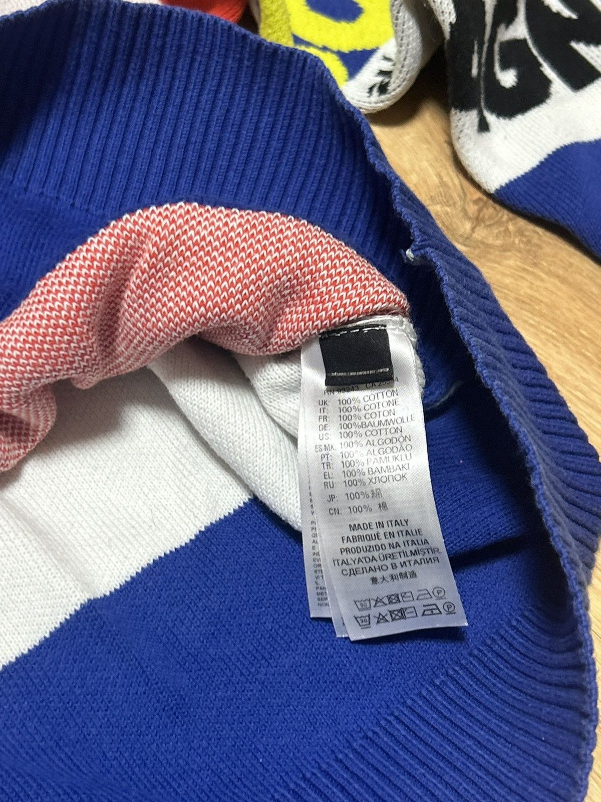 Diesel × Lacoste × Polo Ralph Lauren Multicolor Diesel Sweater Size US XL / EU 56 / 4 - 4 Thumbnail