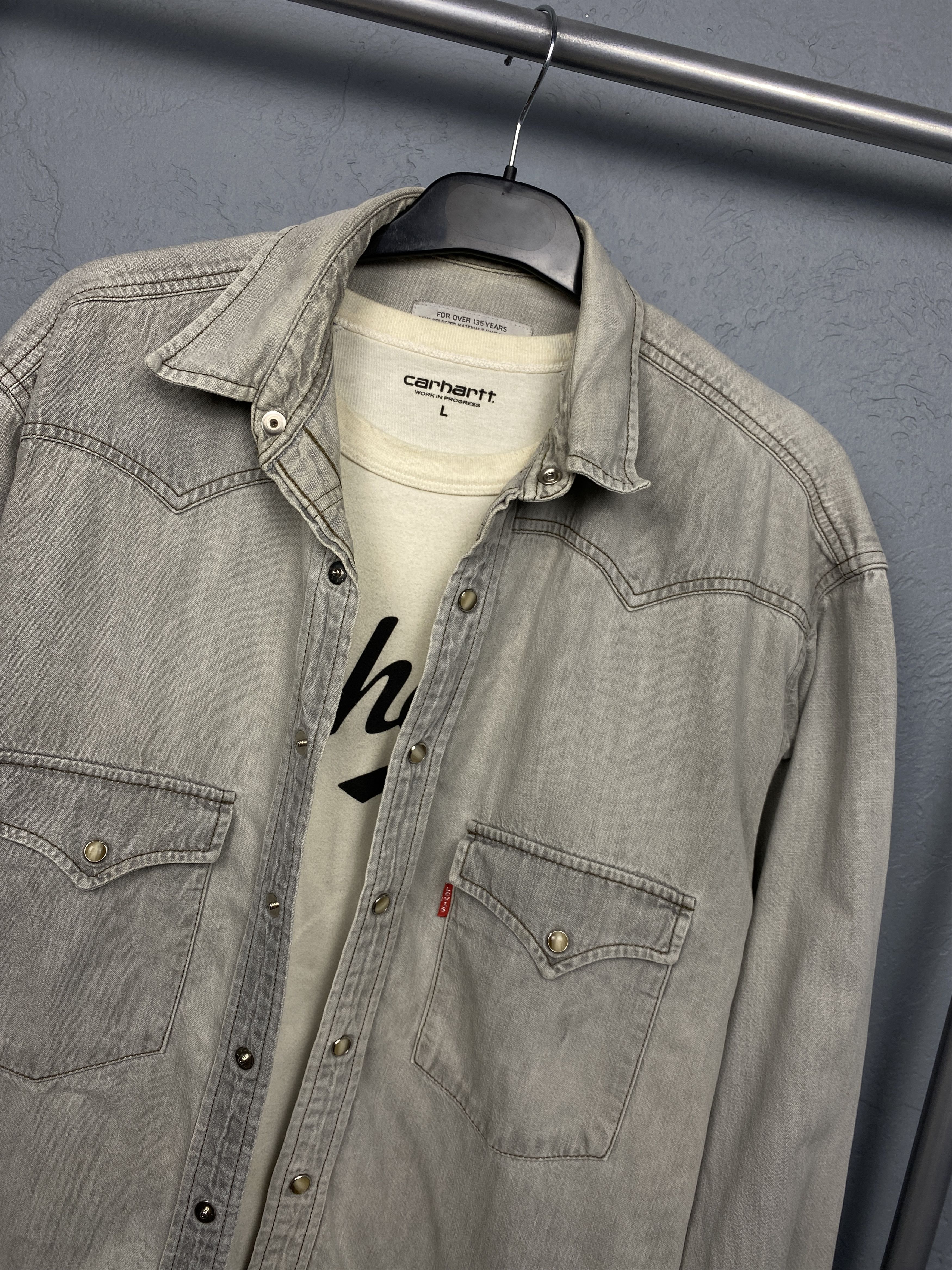 Levi's Levi's Vintage Mens Denim Shirt Size US M / EU 48-50 / 2 - 2 Thumbnail