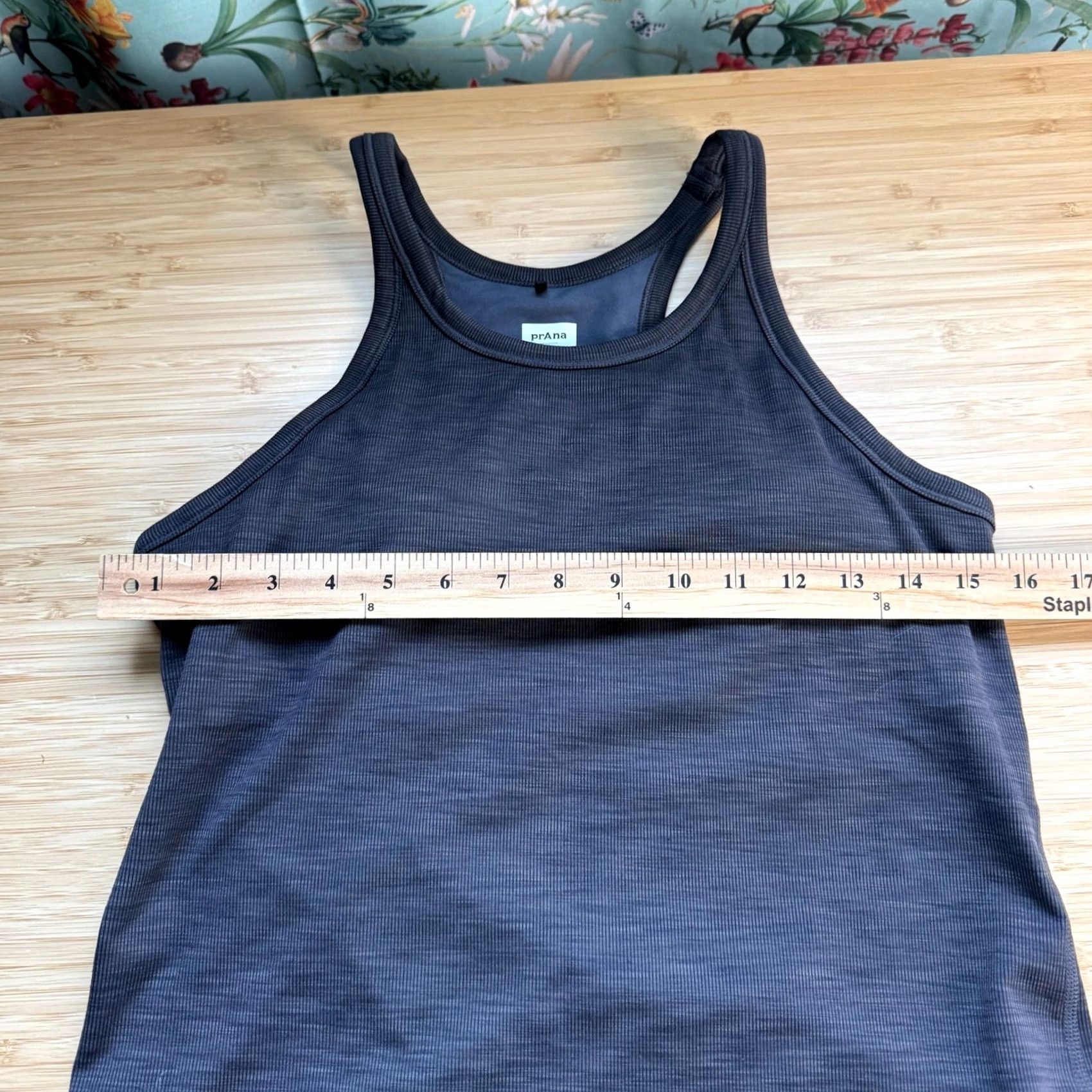 Prana prAna Women Charcoal Gray Space Dye High Neck Racerback Performance Tank Top M Size M / US 6-8 / IT 42-44 - 6 Thumbnail