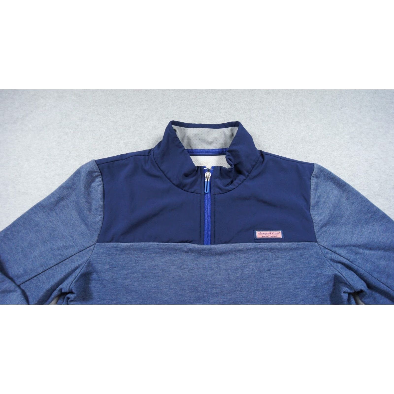 Vineyard Vines Vineyard Vines Sweater Mens Medium Blue 1/4 Zip Pullover Outdoor Performance Knit Pullover Fashion Casual Business Mens Size US M / EU 48-50 / 2 - 2 Thumbnail