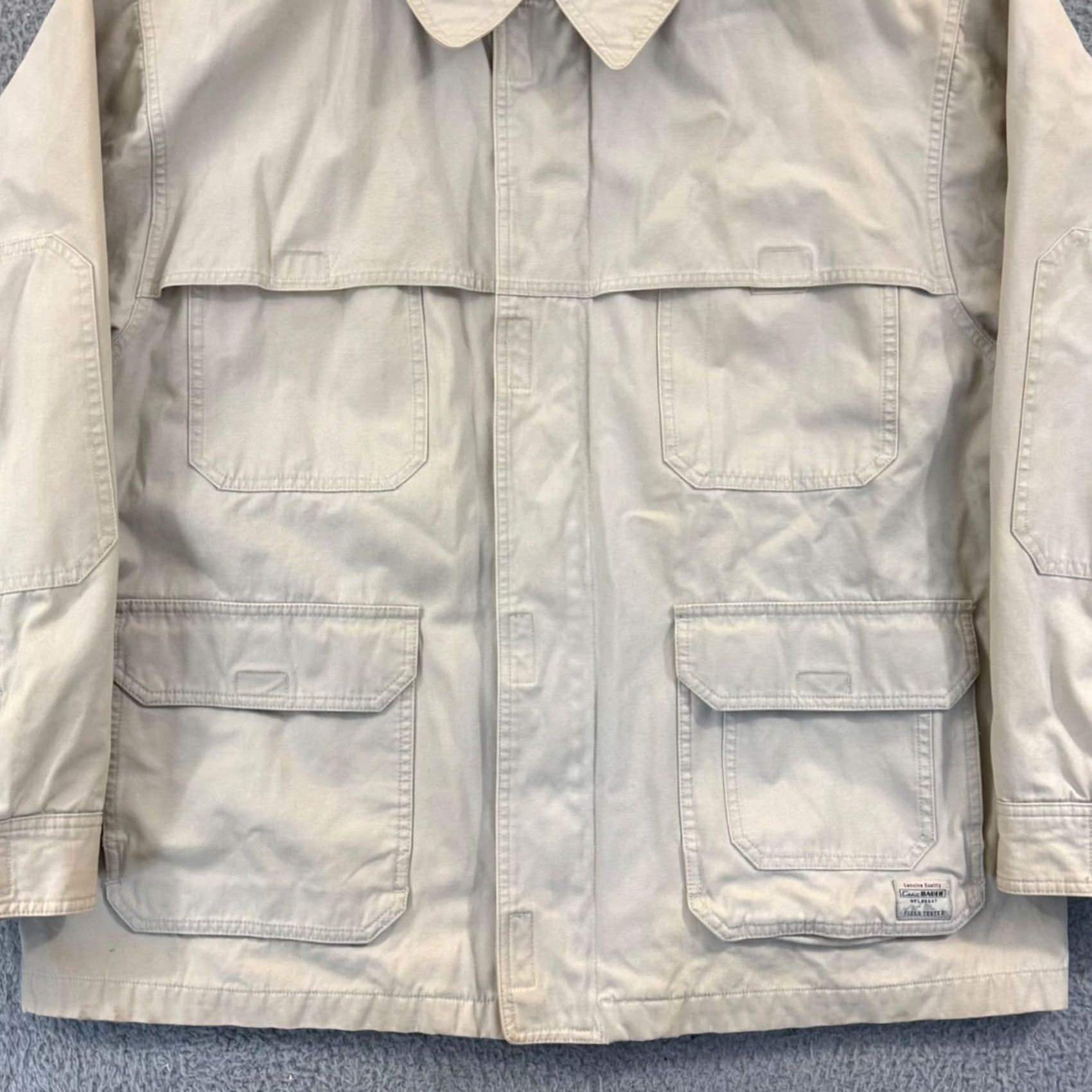 Eddie Bauer VINTAGE Eddie Bauer Jacket Mens XL Beige Fleece Lined Zip Coat Outdoor Coal Wood? Size US XL / EU 56 / 4 - 2 Thumbnail