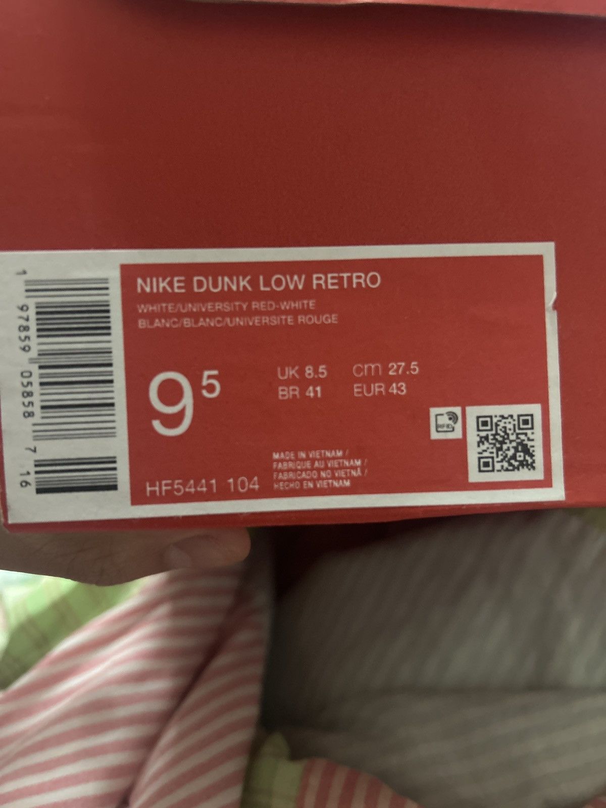 Nike Nike dunk low university red Size US 9.5 / EU 42-43 - 7 Thumbnail