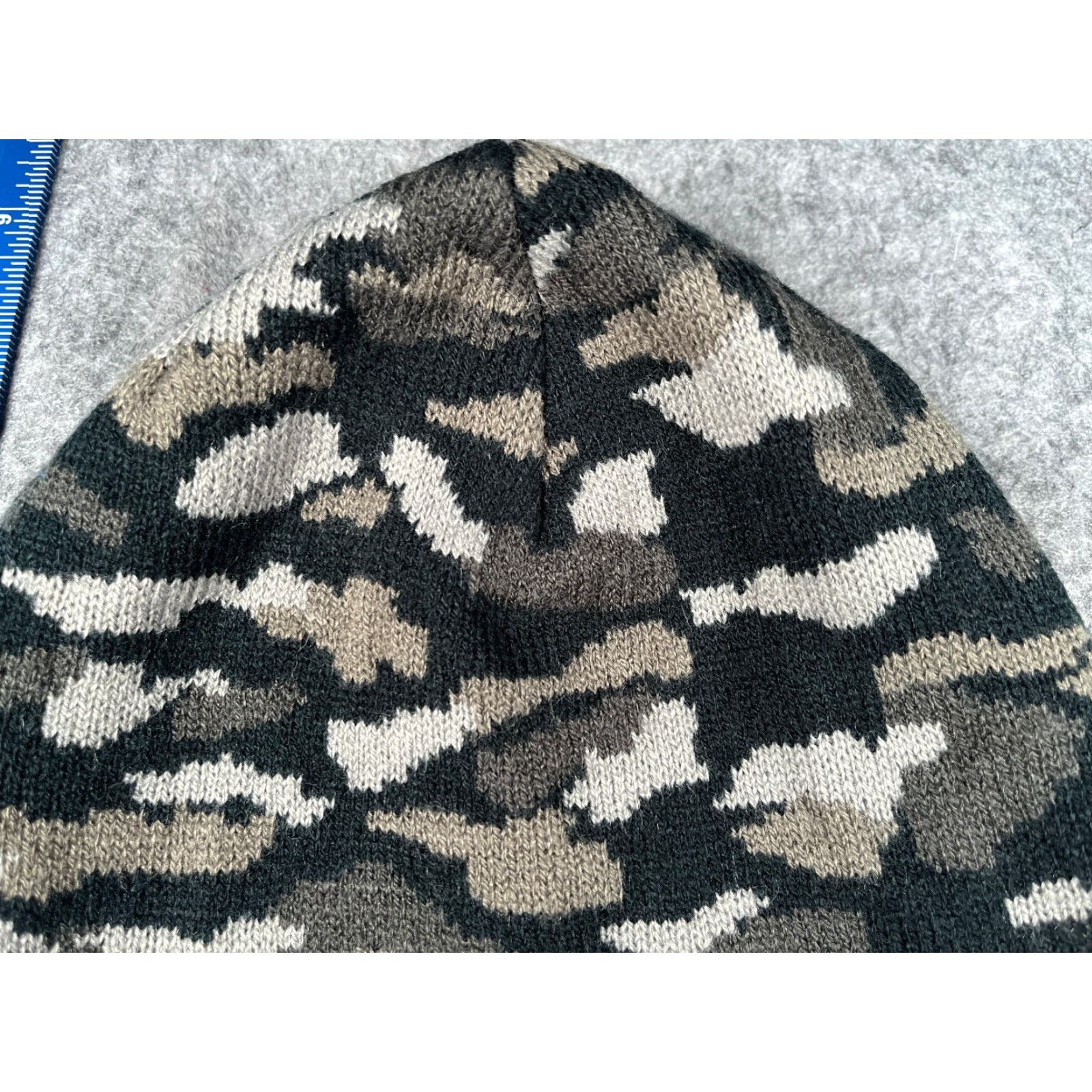 Port & Company Port & Company Beanie Adult One Size Gray Camouflage Knit Acrylic hat cap Casual Outdoors Ski Logo Mens Size ONE SIZE - 3 Thumbnail
