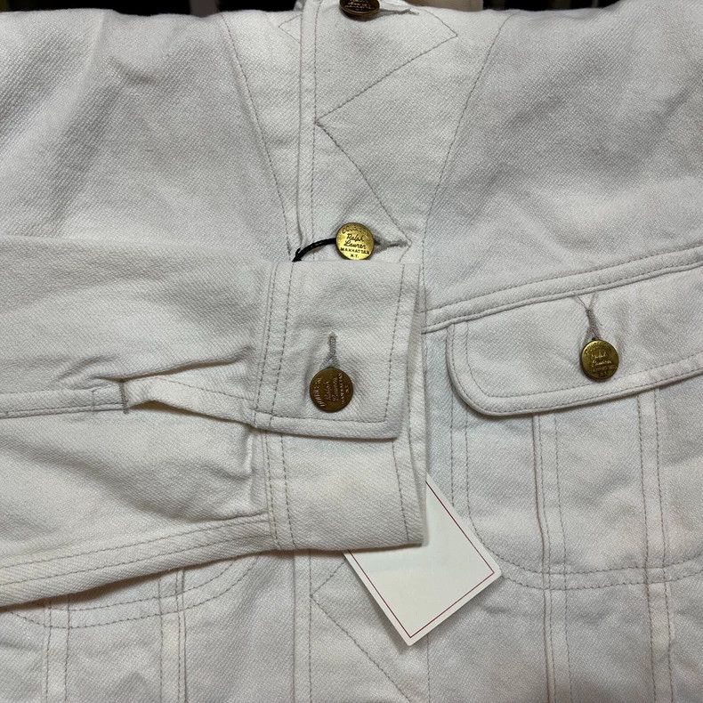 RRL Ralph Lauren RRL Ralph Lauren Retro ethnic style milky white denim jack Size US S / EU 44-46 / 1 - 6 Thumbnail