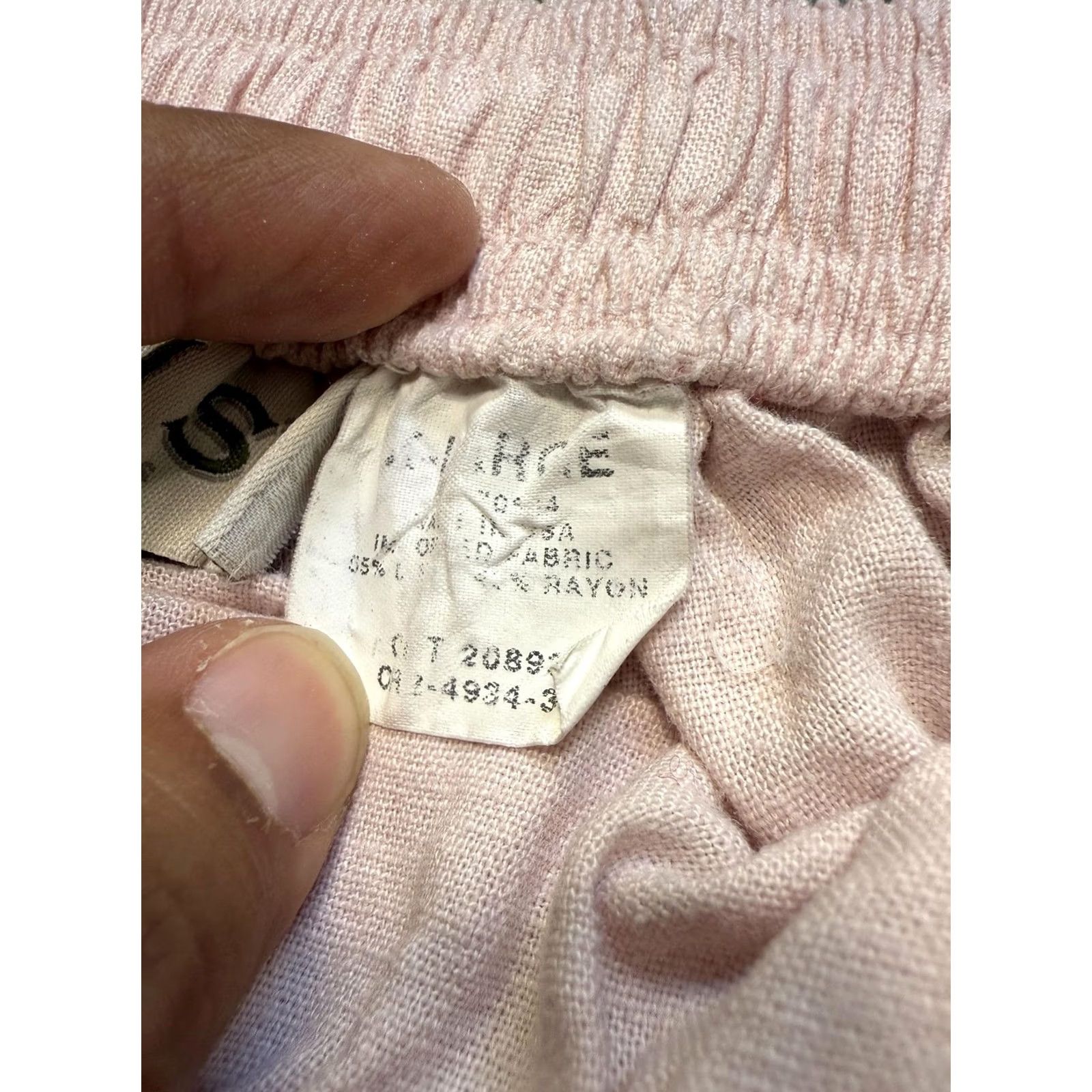 Orvis VINTAGE Orvis Skirt Womens S Pink Tiered Peasant Elastic Waist Drawstring Made USA Size 28" / US 6 / IT 42 - 2 Thumbnail