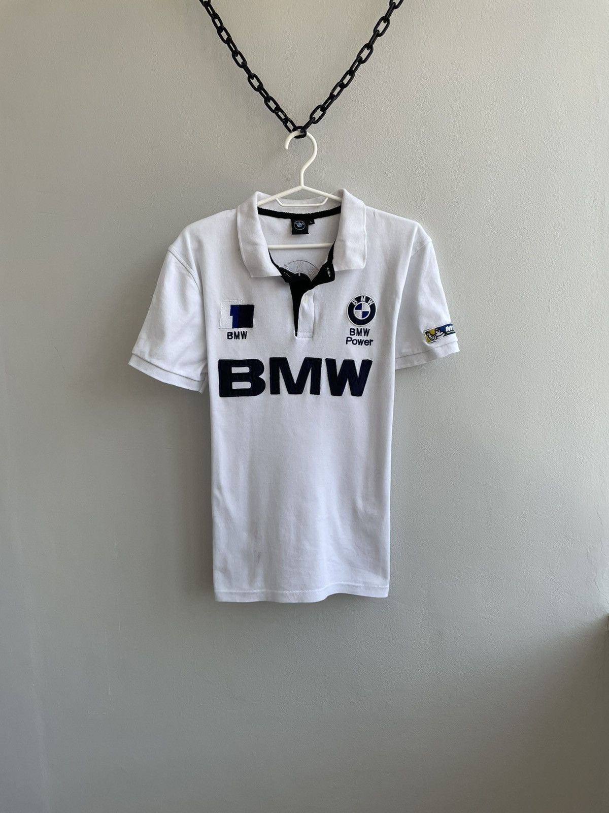 BMW Vintage BMW Polo Shirt 90s F1 Formula 1 Racing Big Logo Size US M / EU 48-50 / 2 - 1 Thumbnail
