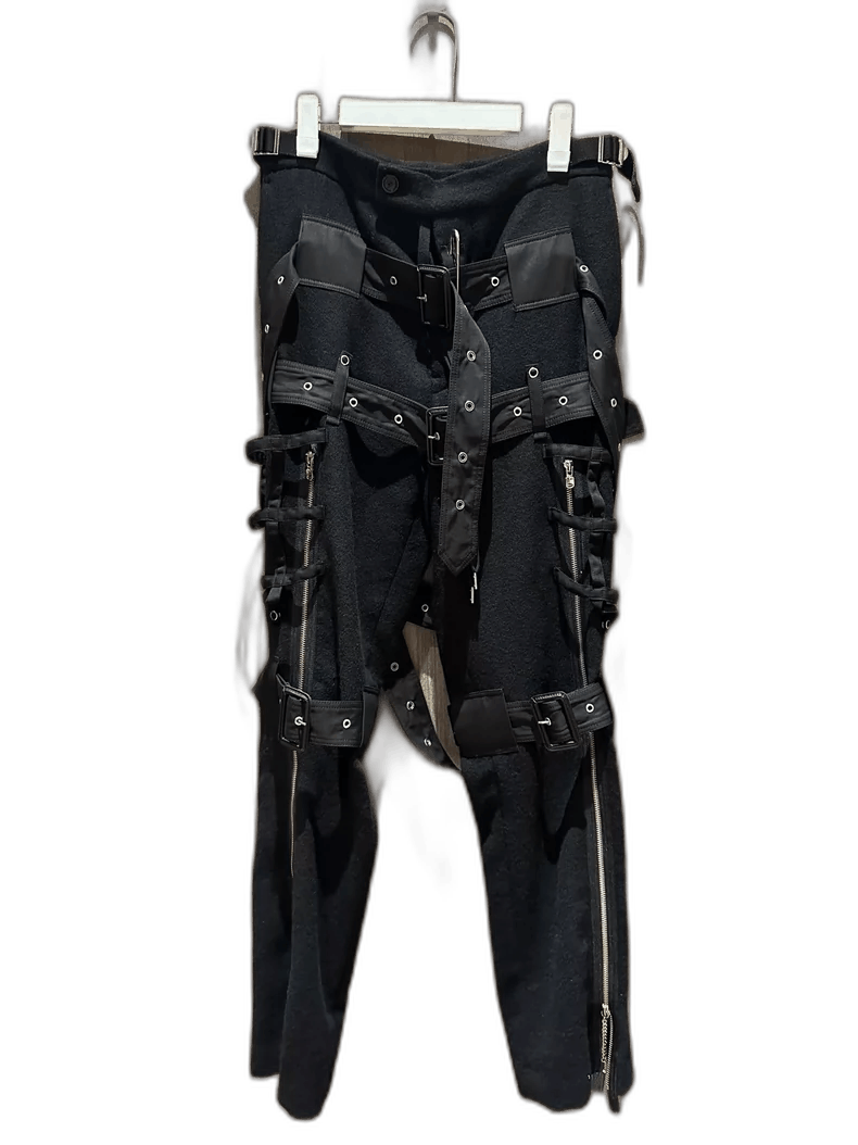 Takahiromiyashita The Soloist. The Soloist Studded Zipper Cargo Pants Size US 34 / EU 50 - 1 Thumbnail