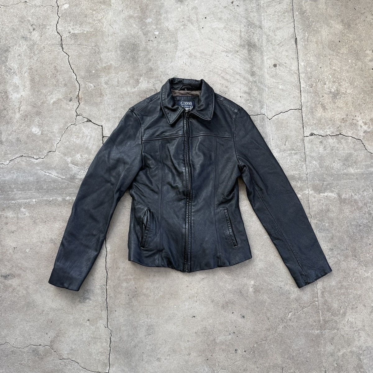 If Six Was Nine G3000 Leather Slim Jacket Size S / US 4 / IT 40 - 1 Thumbnail