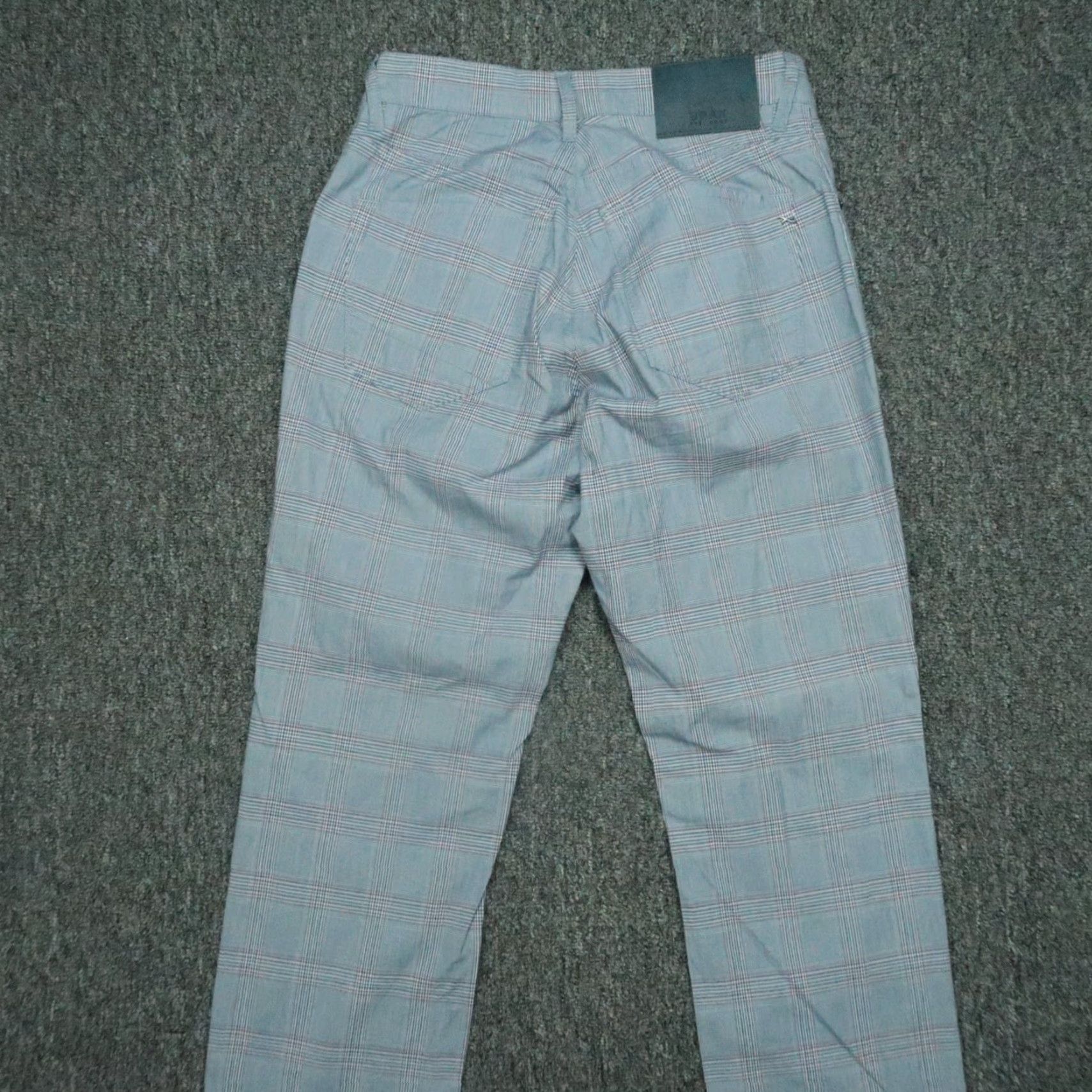 BRAX BRAX Men Pants Chino 5-Pocket Regular 28x29 Blue Plaid Belt Loops Stretch Ultralight Vintage? No, Unsure. 90s? Not applicable Mens Size US 28 / EU 44 - 5 Thumbnail
