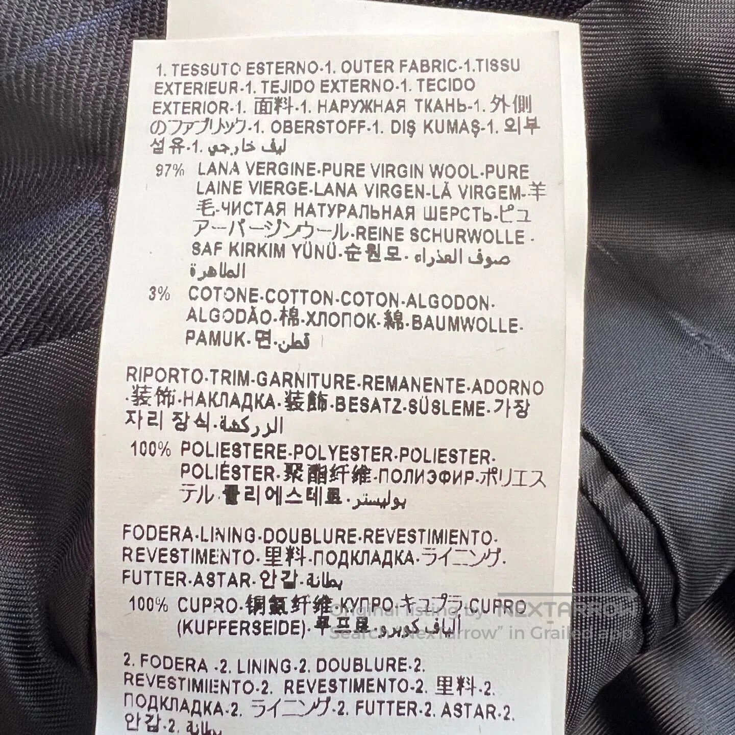 Versace Versace Men's Wool Suit Jacket. Size US M / EU 48-50 / 2 - 7 Thumbnail
