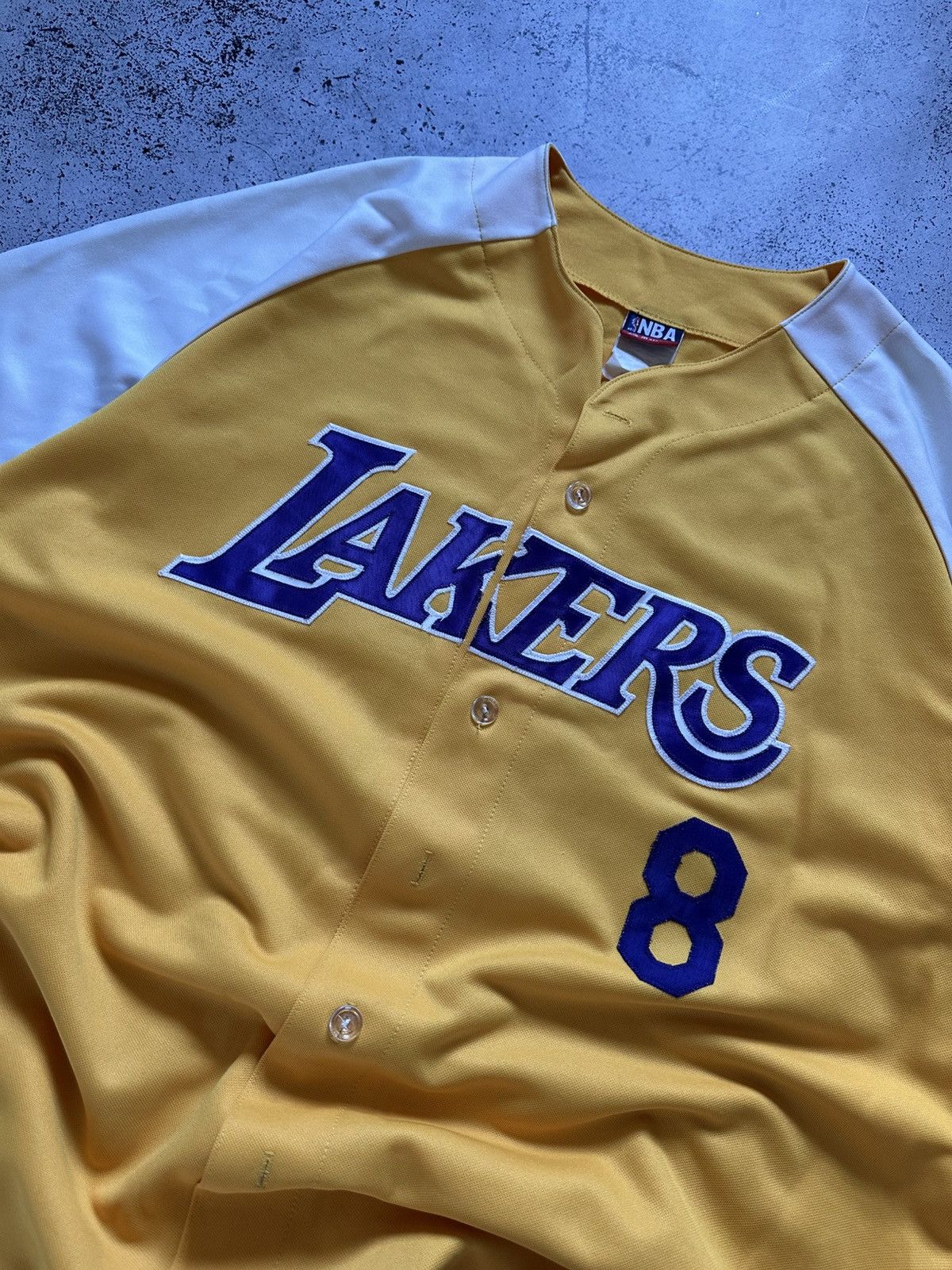 NBA Vintage NBA Majestic Kobe Bryant Lakers Baseball Jersey Y2K Size US XL / EU 56 / 4 - 2 Thumbnail