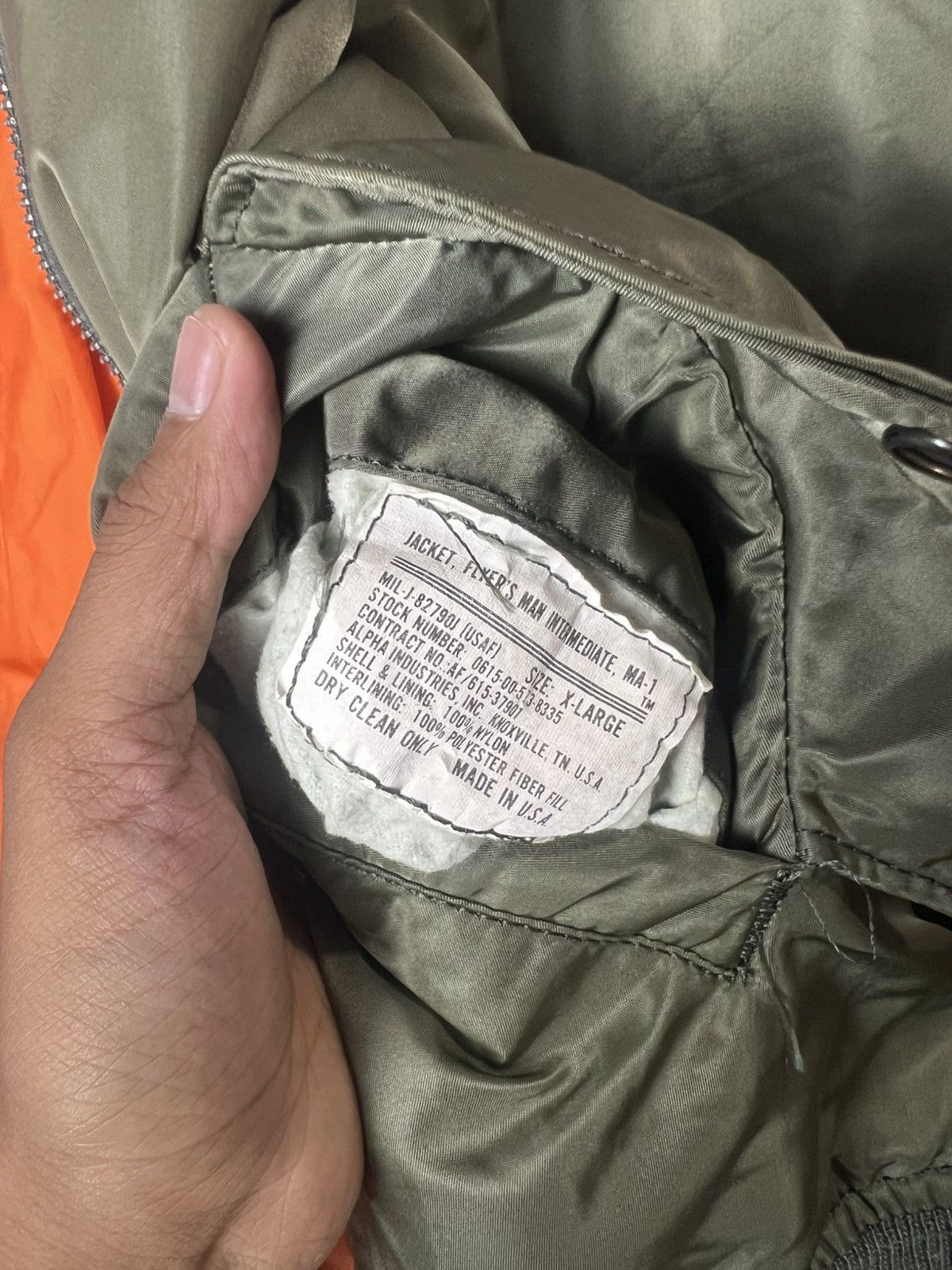 Alpha Industries Vintage Alpha Industries MA-1 Reversible Jacket Size US L / EU 52-54 / 3 - 12 Thumbnail