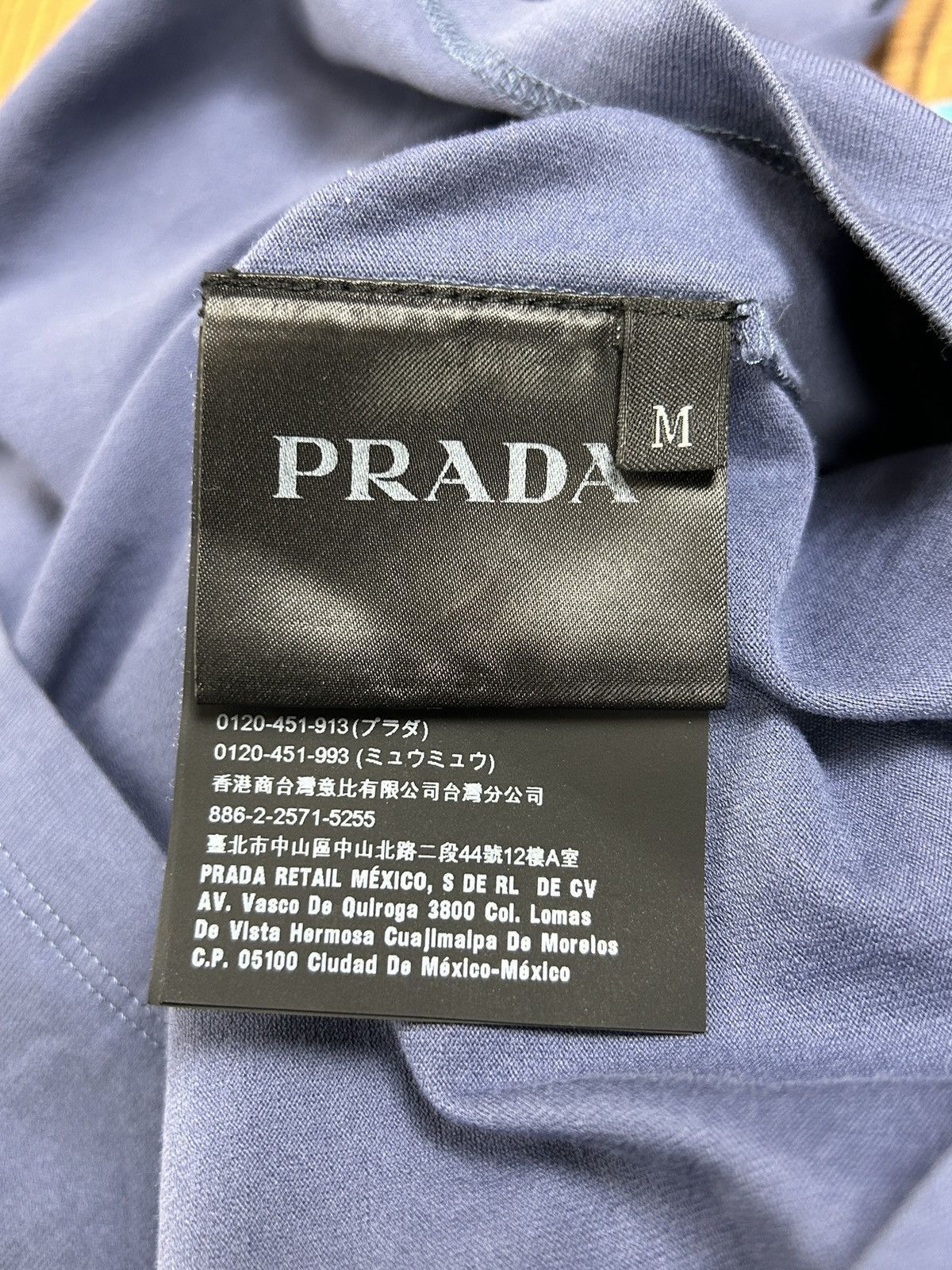 Prada Prada SS19 Nylon Pocket Collared Polo Long Sleeve Blue M Size US M / EU 48-50 / 2 - 8 Thumbnail