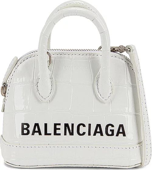 image of Balenciaga O1Srvl11E0224 Size: Os Ville Small Handbag In White, Women's