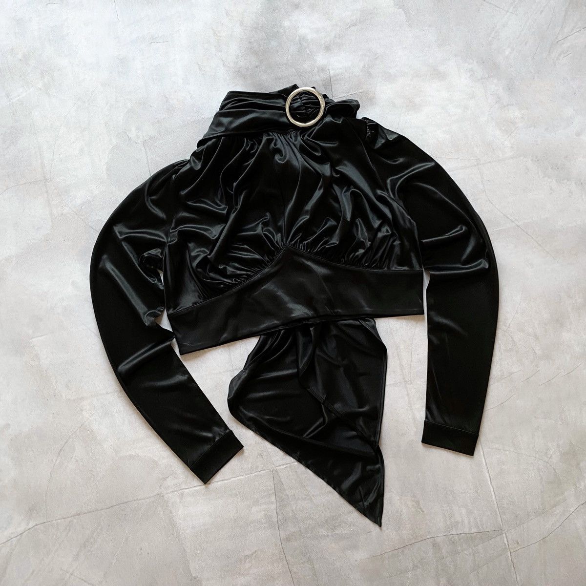 Hysteric Glamour Paco Rabanne x H&M Eastman Naia Acetate Scarf Top Blouse Size XXL / US 16-18 / IT 52-54 - 1 Thumbnail