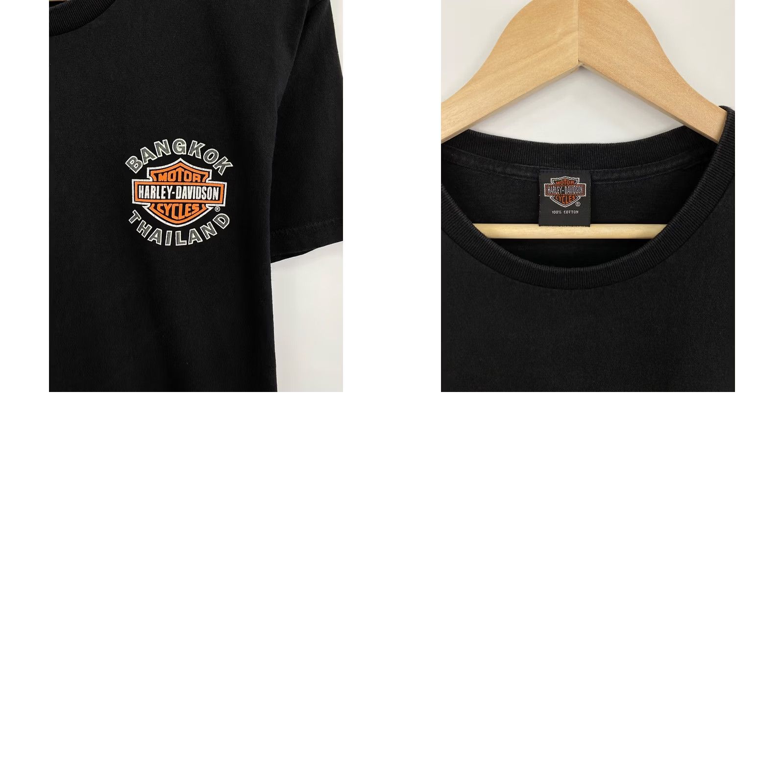 Harley Davidson VINTAGE Harley-Davidson Bangkok Thailand Choppers Shirt M Black 90s Mens Size US M / EU 48-50 / 2 - 8 Thumbnail