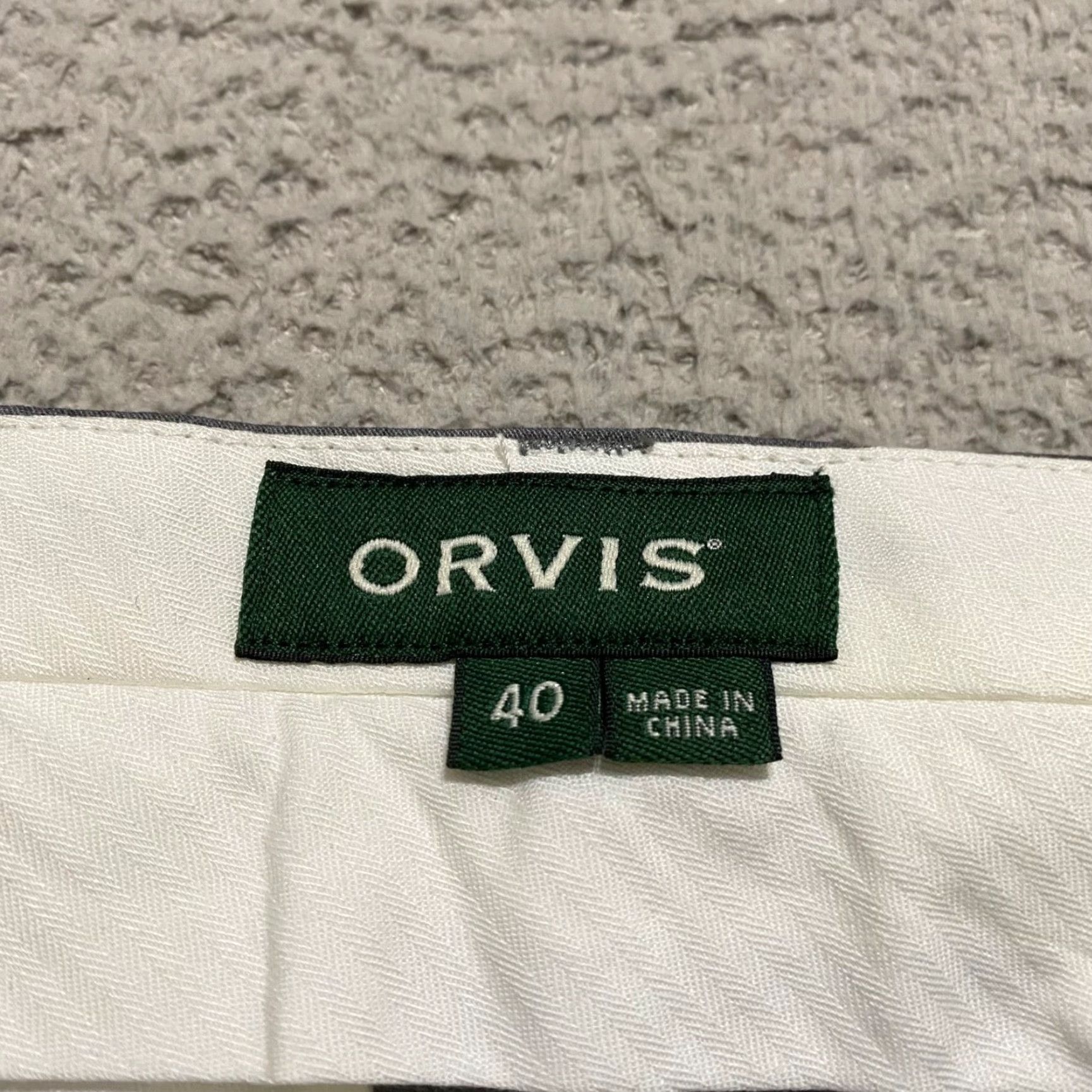 Orvis Orvis Mens Dress Pants Gray 40 Regular Straight Flat Front Waist 38 Inseam 29 Button Zip Vintage No Size US 40 / EU 56 - 3 Thumbnail