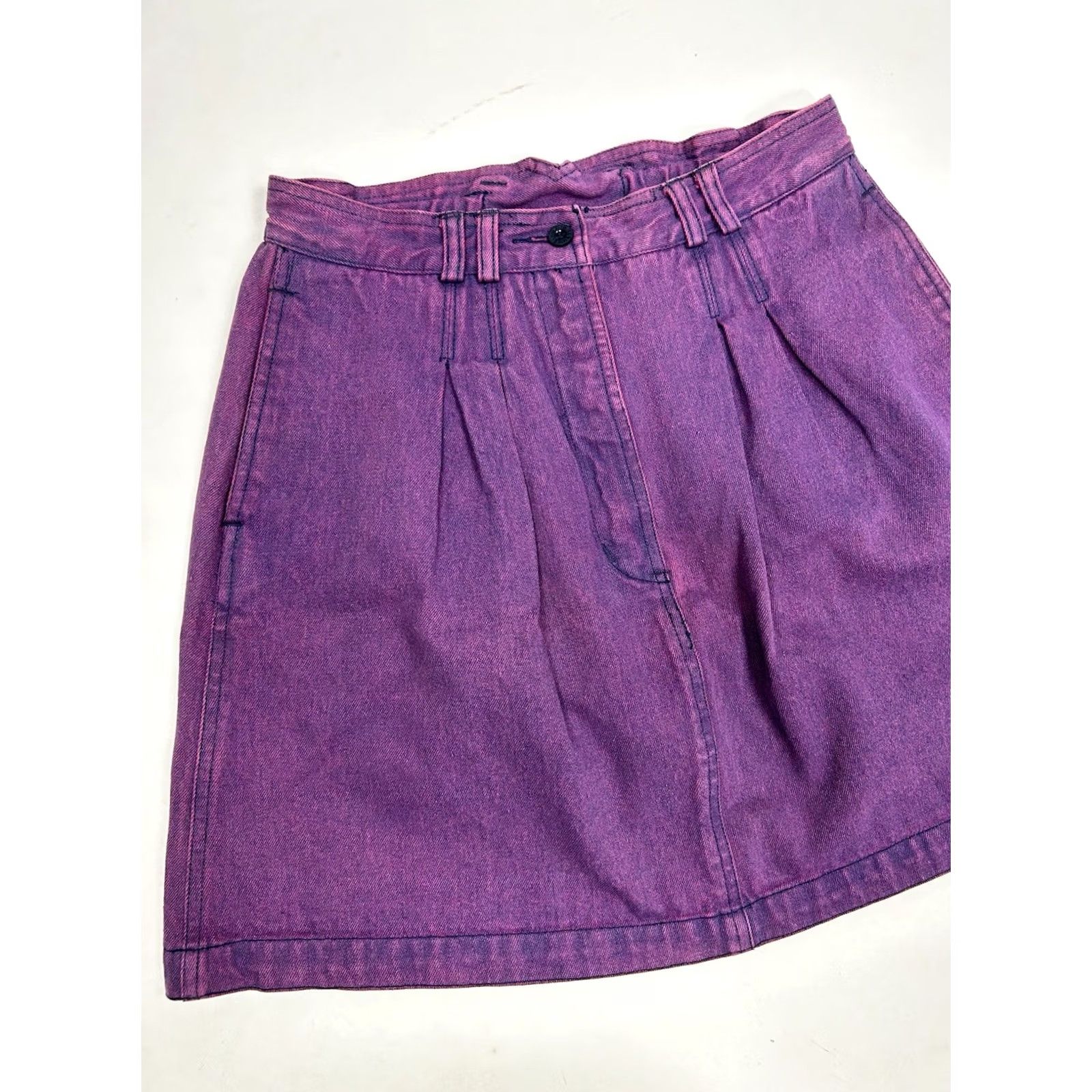 Nike VINTAGE Nike Andre Agassi Challenge Court Acid Wash Denim Tennis Skirt Size M Purple 90s Womens Size 32" / US 10 / IT 46 - 6 Thumbnail