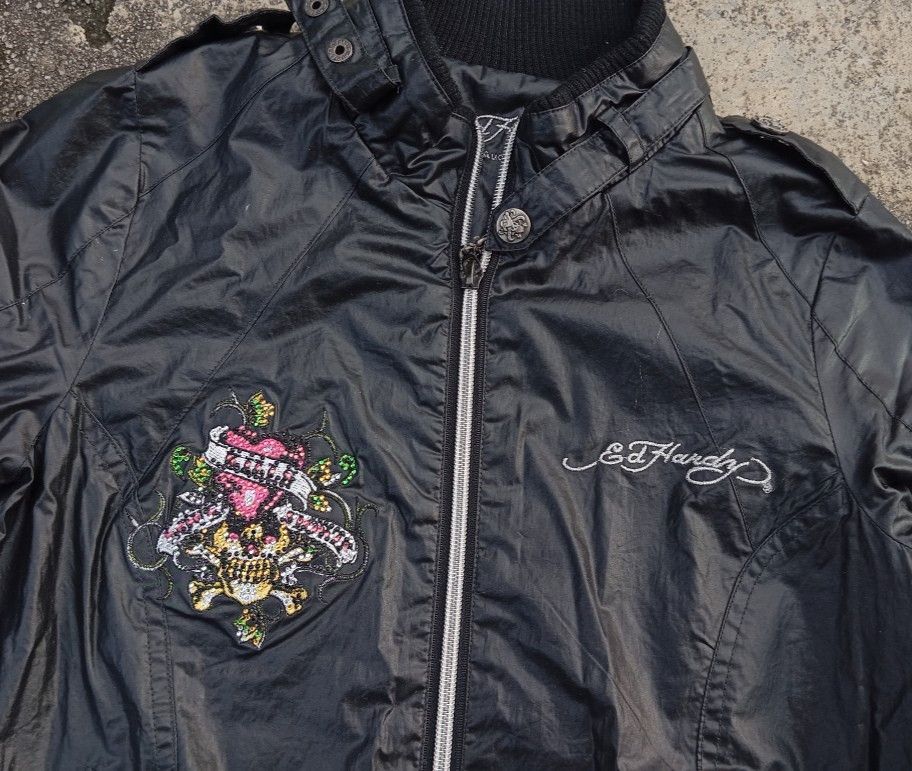 Ed Hardy Ed Hardy 💀 Rhinestone Jacket For Women 💕 Size XS / US 0-2 / IT 36-38 - 3 Thumbnail